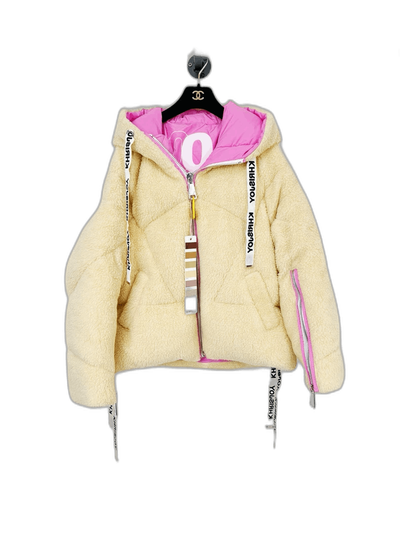 Moncler Khrisjoy Teddy Winter Jacket with Hood Size XS / US 0-2 / IT 36-38 - 1 Thumbnail
