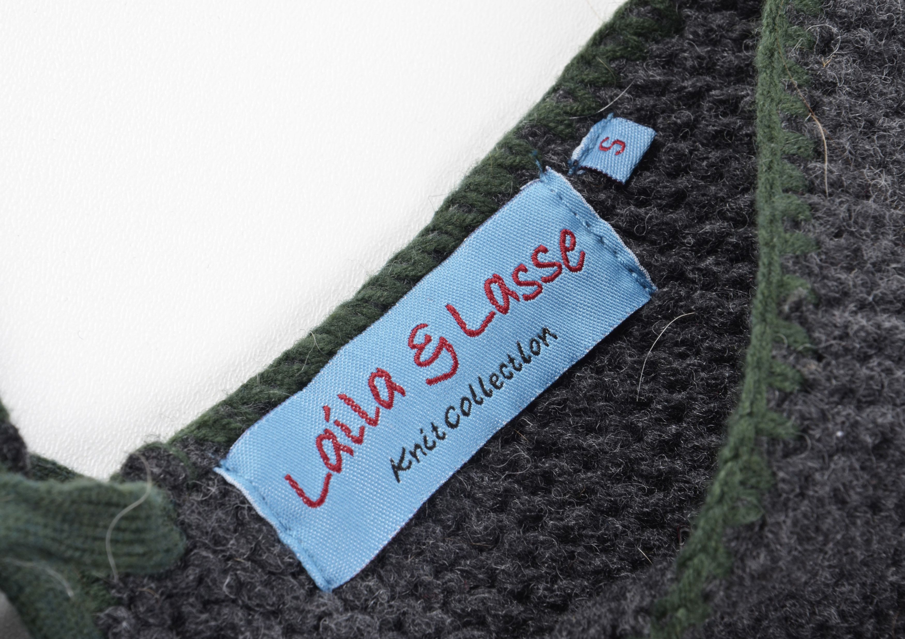 Vintage Vintage Laila & Lasse 90's Cottagecore Wool Knit Crop Top Size S / US 4 / IT 40 - 7 Thumbnail