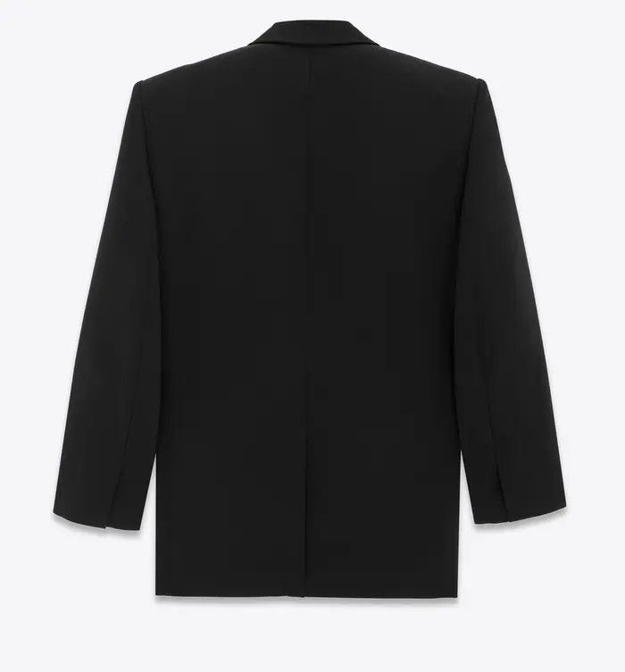 Saint Laurent Paris o1la1rc1a1225 782771 Oversized Tuxedo Jacket Grain Poudre Size US S / EU 44-46 / 1 - 3 Thumbnail
