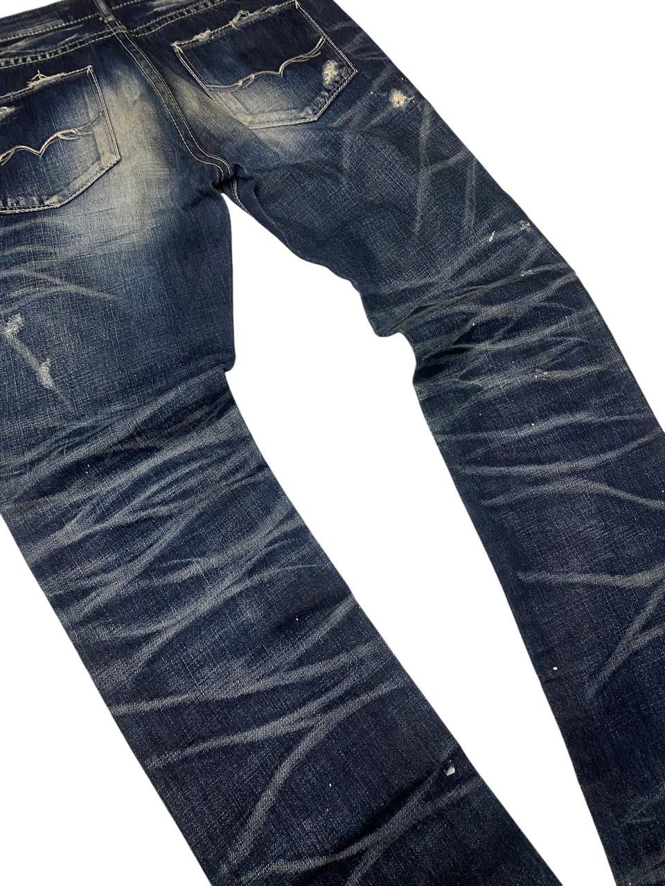 Japanese Brand Fuga Clawmark Whiskered Seawash Jeans Size US 30 / EU 46 - 3 Thumbnail