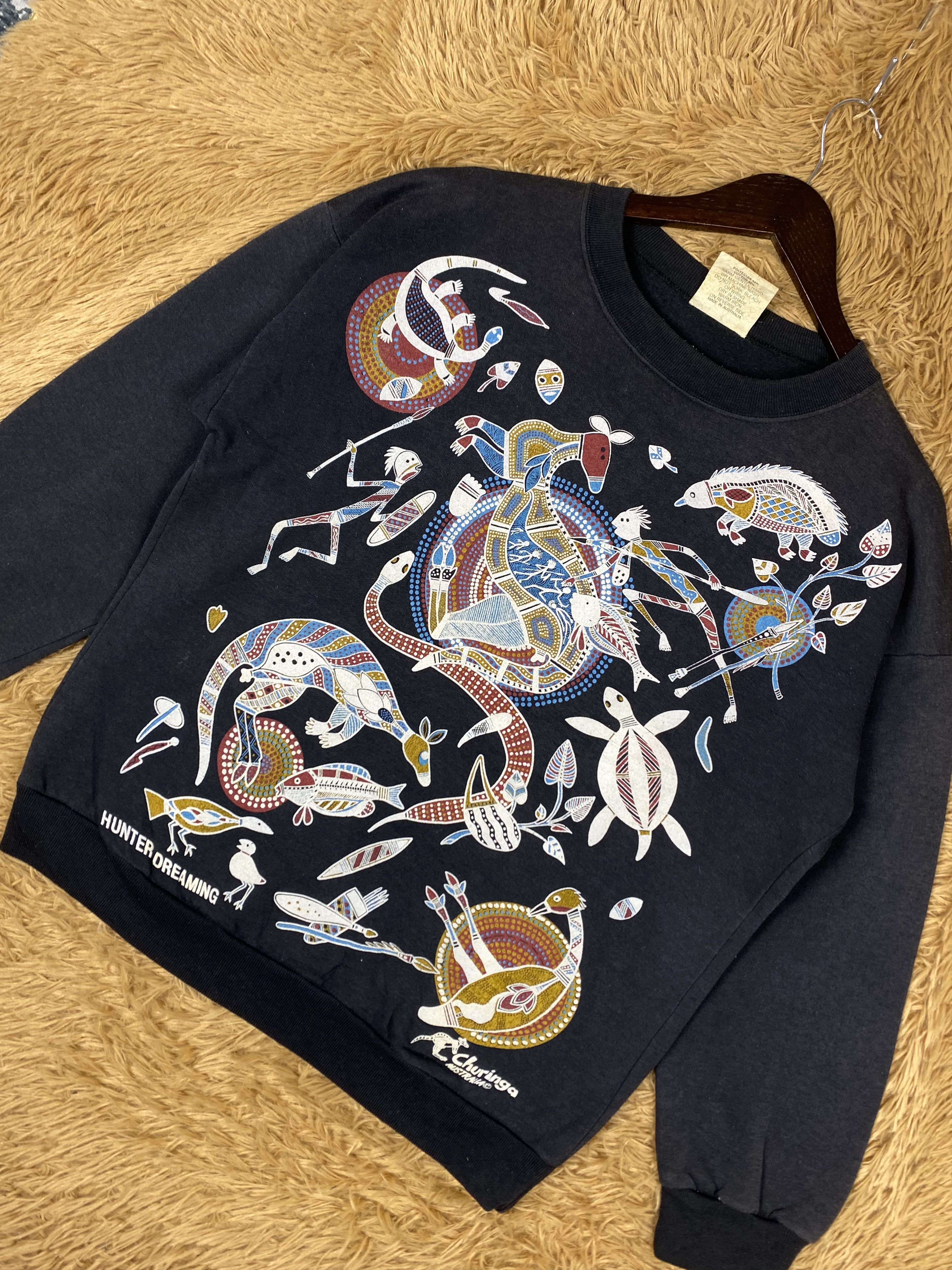 Vintage Vintage Churinga Crewneck Sweatshirts DJ1064 Size US M / EU 48-50 / 2 - 2 Thumbnail
