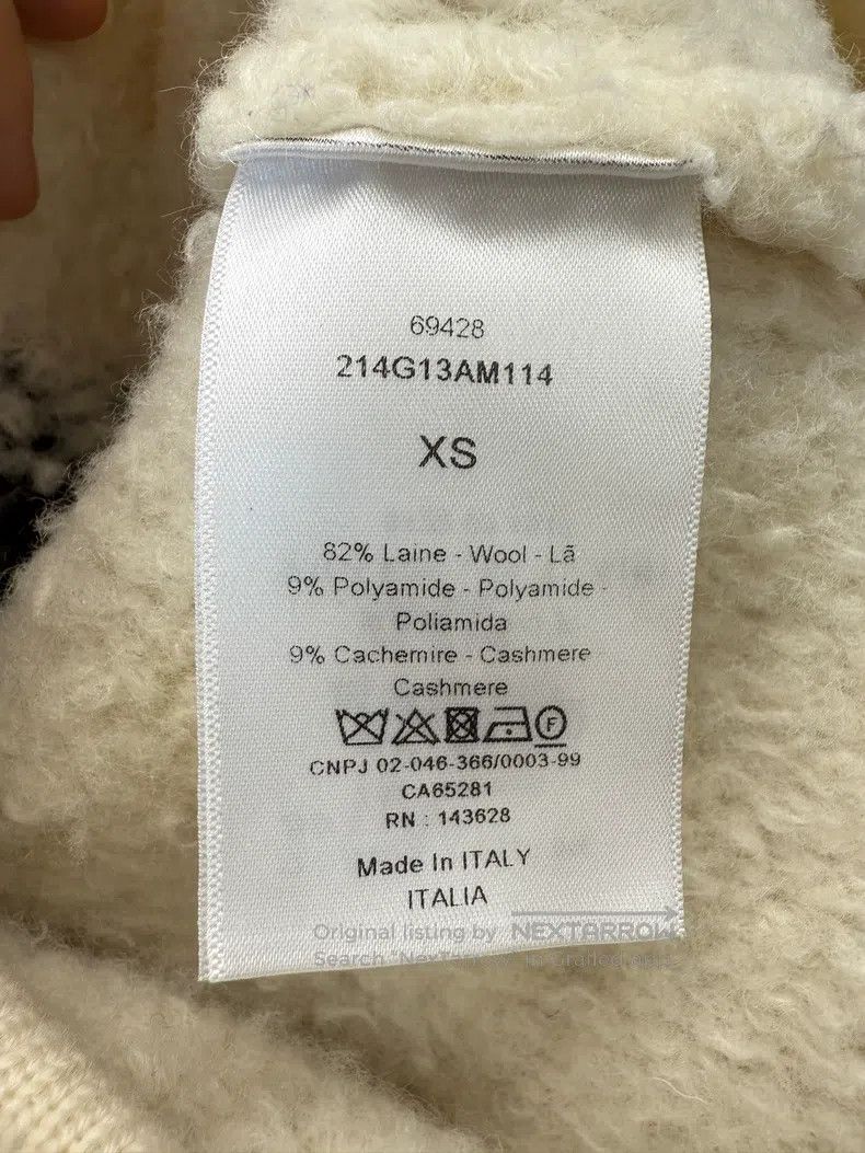 Dior Dior White slogan logo teddy jacket Size XS / US 0-2 / IT 36-38 - 4 Thumbnail