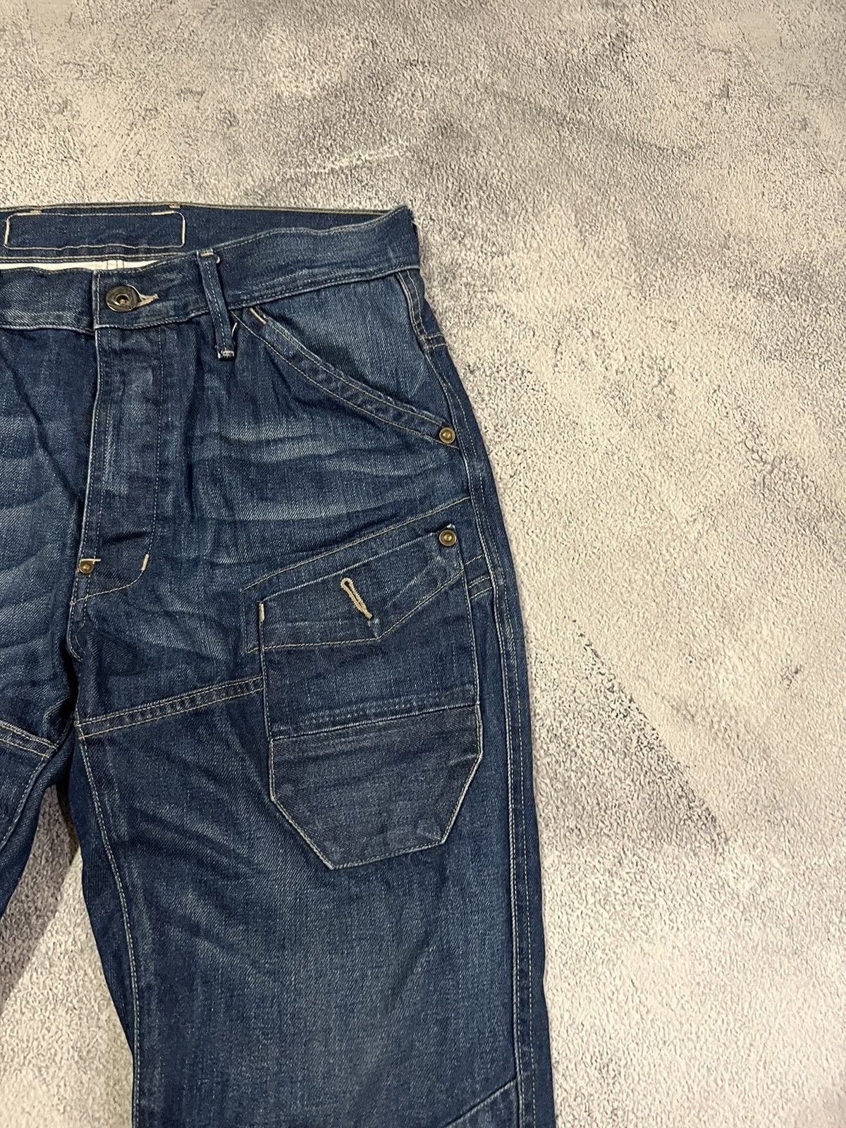 G-Star Vintage Y2k G Star Raw Avant Garde Pocket Denim Jeans 00’s Size US 33 - 7 Thumbnail