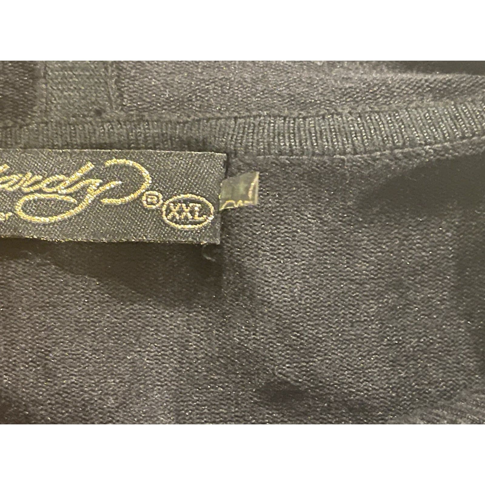 Ed Hardy Ed Hardy By Christian Audigier Metallic Hoodie Sweater Women XXL Black Animal Print Embroidered Logo Zipper Hooded Size XXL / US 16-18 / IT 52-54 - 4 Thumbnail