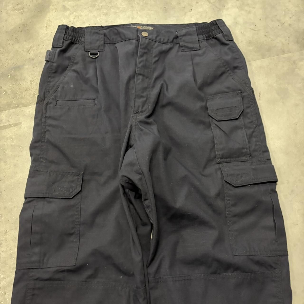 Japanese Brand × Vintage Crazy Vintage Y2K/2000s Baggy Black Streetwear Skater Workwear Cargo Pants! Size US 33 - 5 Thumbnail