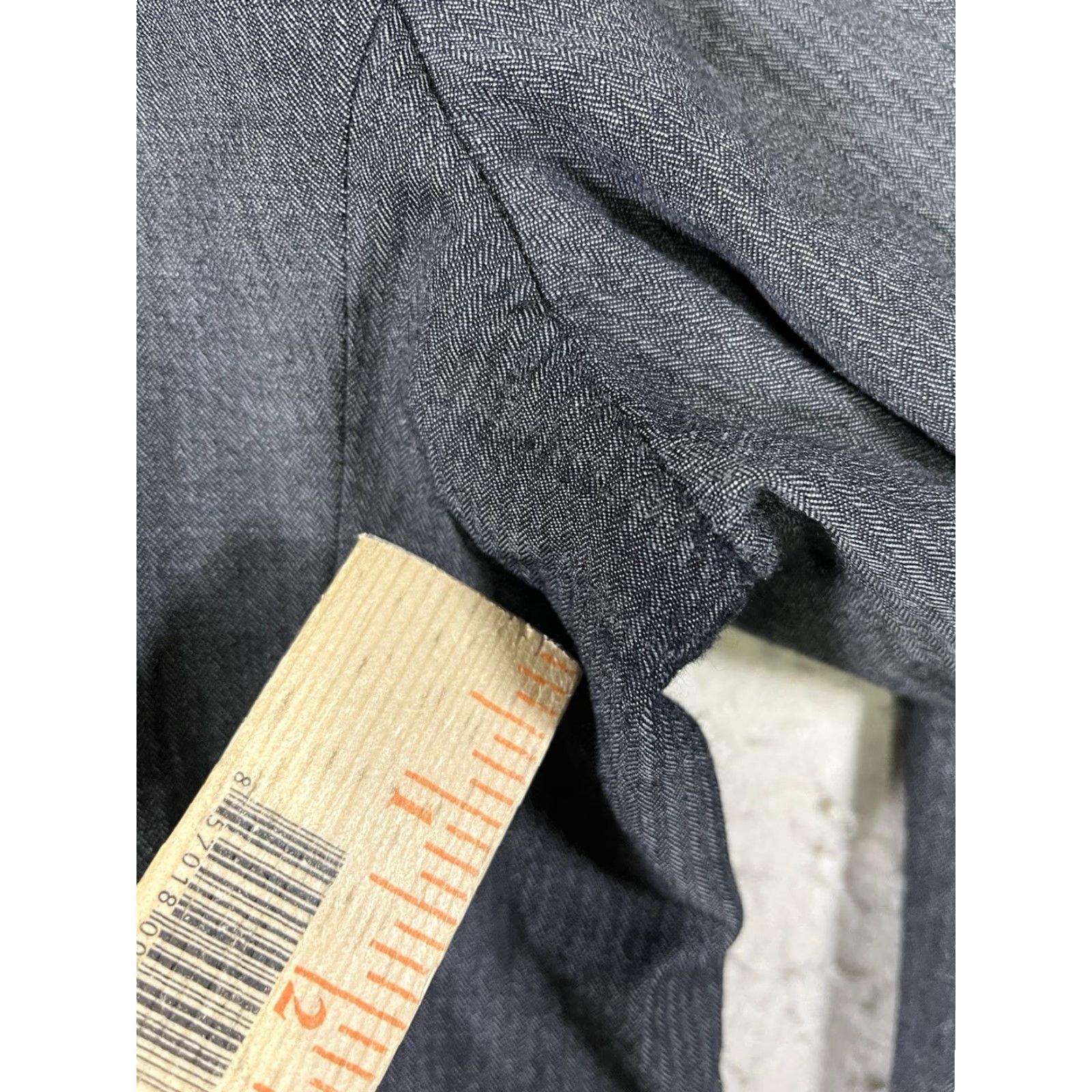 Kenneth Cole Kenneth Cole Sport Coat Blazer Gray Wool Blend Slim 46 X-Long Men Notch Lapel Single-Breasted 2-Button Coat Jacket Size 46R - 6 Thumbnail