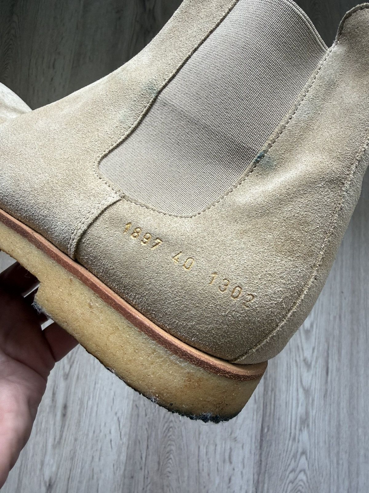 Common Projects Common Projects Beige Chelsea Boots Made in Italy EU40 US7 Size US 7 / EU 40 - 4 Thumbnail