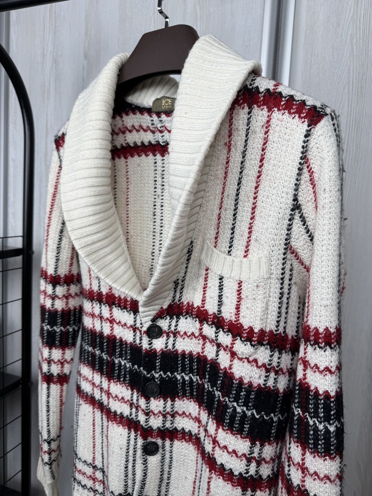 Iceberg ICEBERG Made In Italy WOOL BLEND SWEATER CARDIGAN MENs M Size US M / EU 48-50 / 2 - 8 Thumbnail