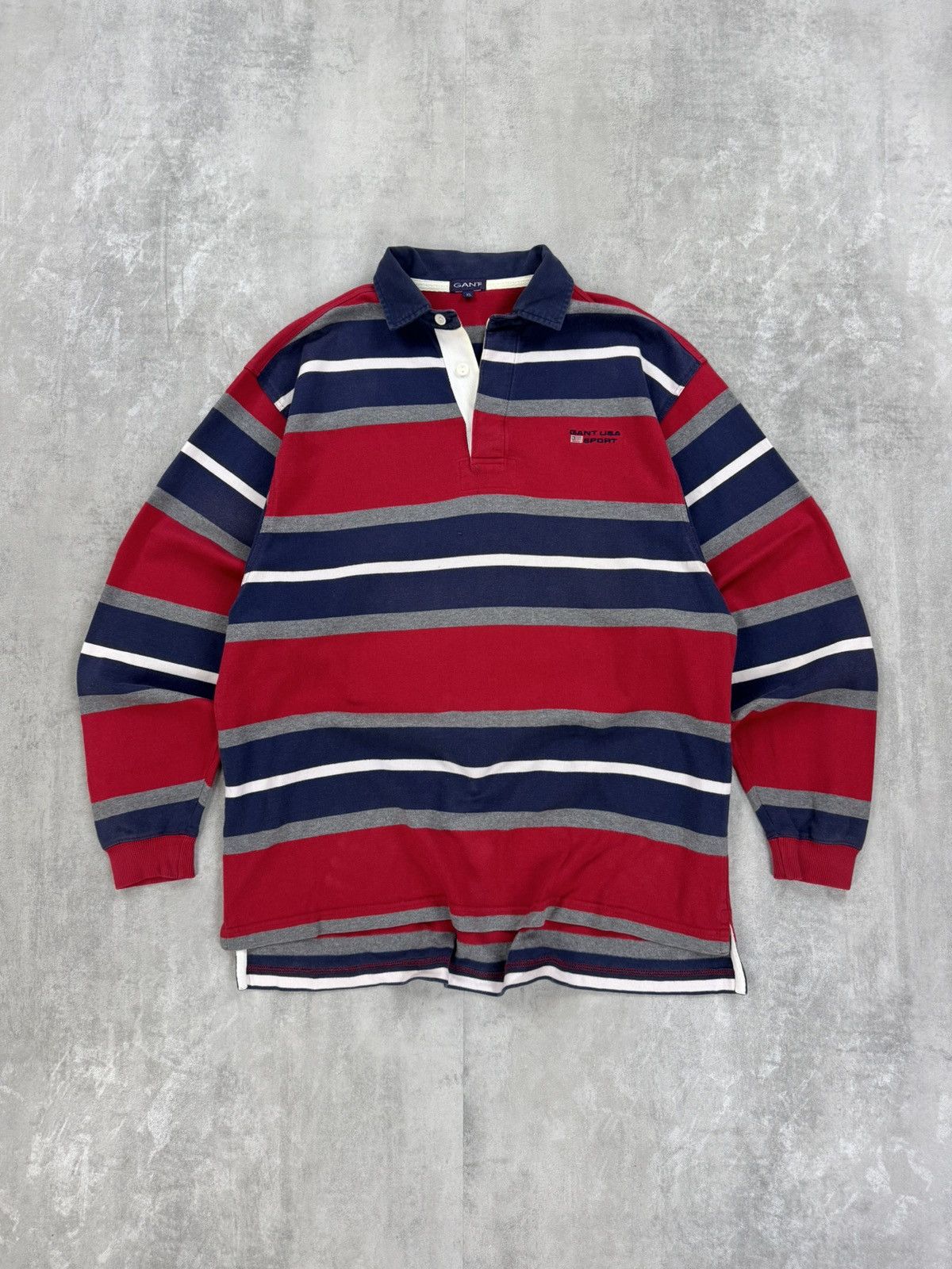 Other GANT USA SPORT Rugby striped polo long sleeve Mens size XL Size US L / EU 52-54 / 3 - 1 Thumbnail