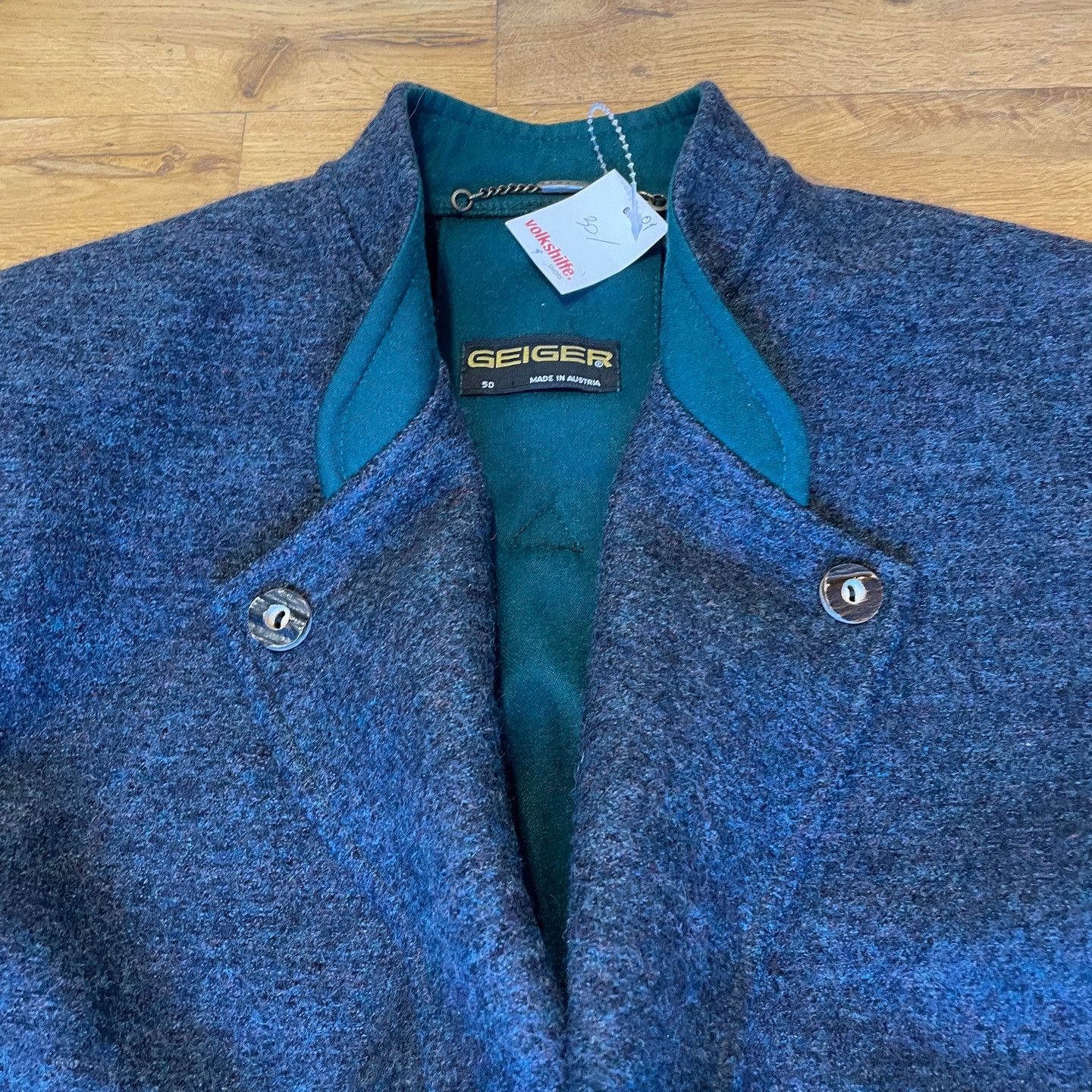 Kurt Geiger × Vintage Geiger Bavarian Jacket Vintage Retro 100% Wool Size 50 Size 50L - 5 Thumbnail
