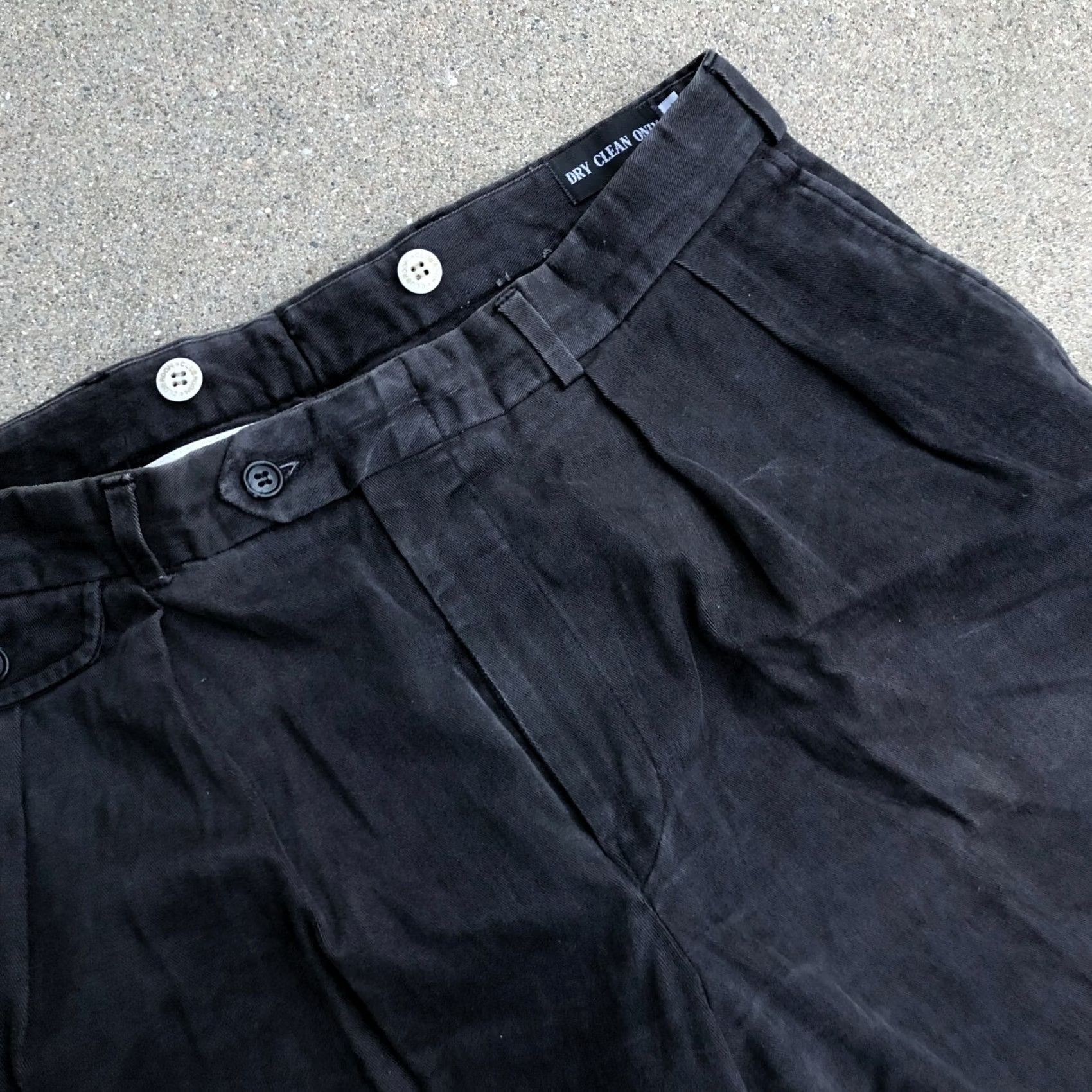 Club Room VINTAGE Club Room Pleated Chino Pants Men 34 Black Slacks Dad Cut Shirt? Size US 34 / EU 50 - 3 Thumbnail