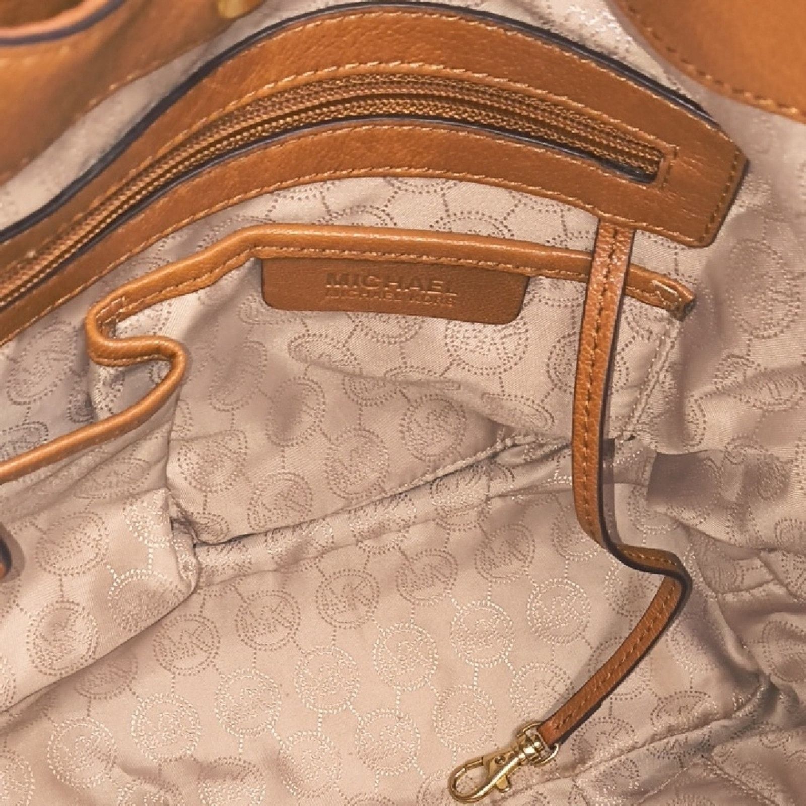 Michael Kors Michael Kors Brown Leather Handbag Size ONE SIZE - 8 Thumbnail