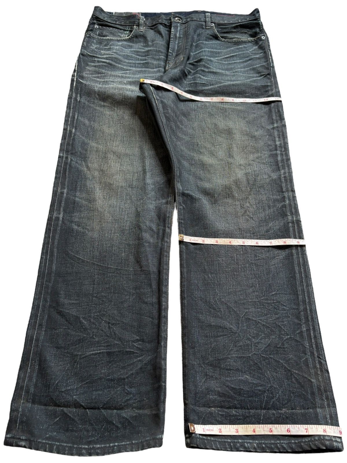 Gap Vintage Gap Rusty Mud Wash Distressed Loose Baggy Jeans Size US 36 / EU 52 - 16 Thumbnail