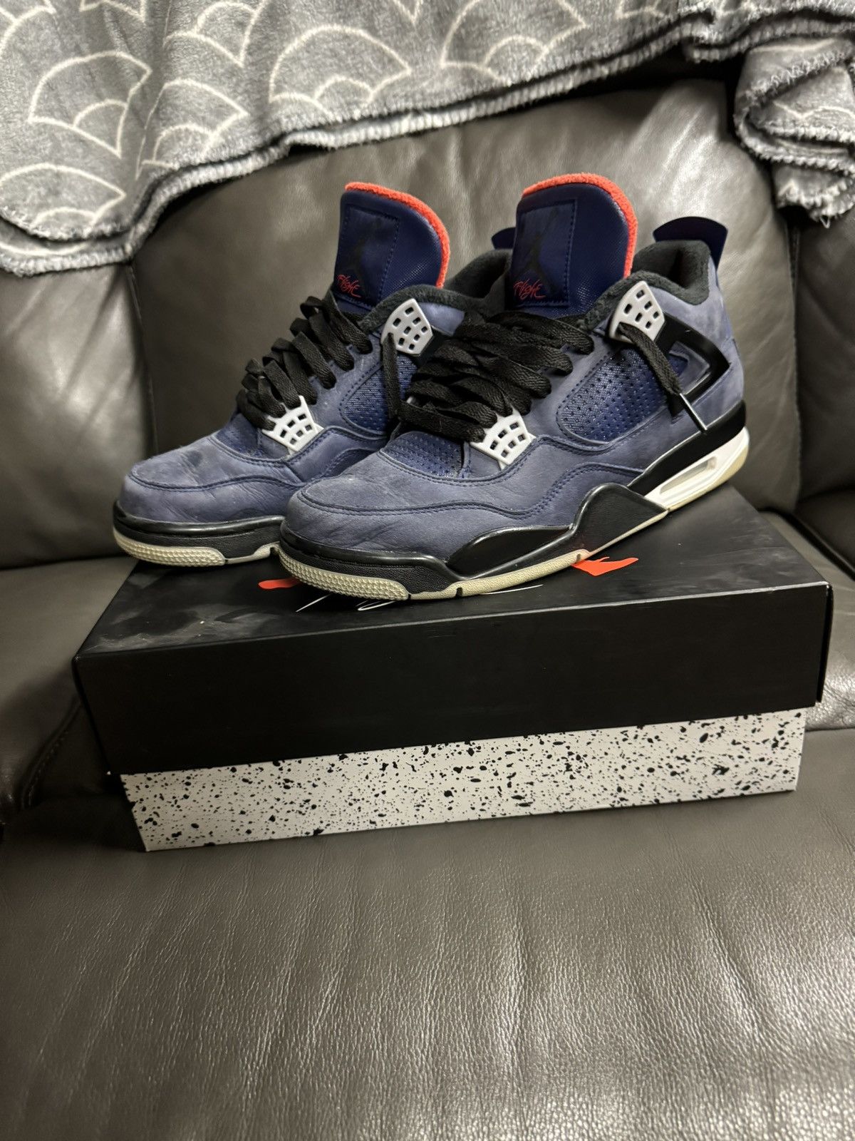 Jordan Brand Nike Jordan 4 winter royal Grailed