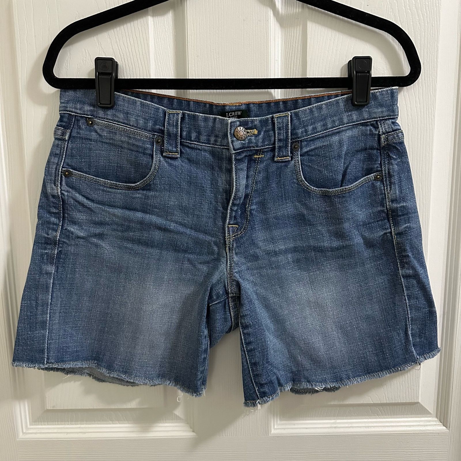 J.Crew J.Crew Cut-off Denim Stretch Jean Shorts Women’s size 4 Size 27" / US 4 / IT 40 - 1 Thumbnail