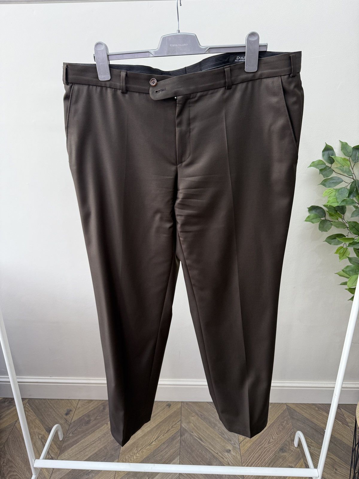 Other Vintage Dolzer Bespoke Brown Vitale Barberis Canonico suit Size 52R - 9 Thumbnail