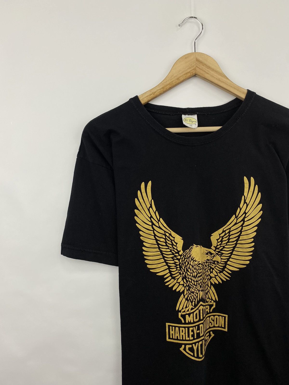 Harley Davidson 🇺🇸 Vintage 90s Harley Davidson Gold Eagle Logo Choppers Tee Size US M / EU 48-50 / 2 - 2 Thumbnail