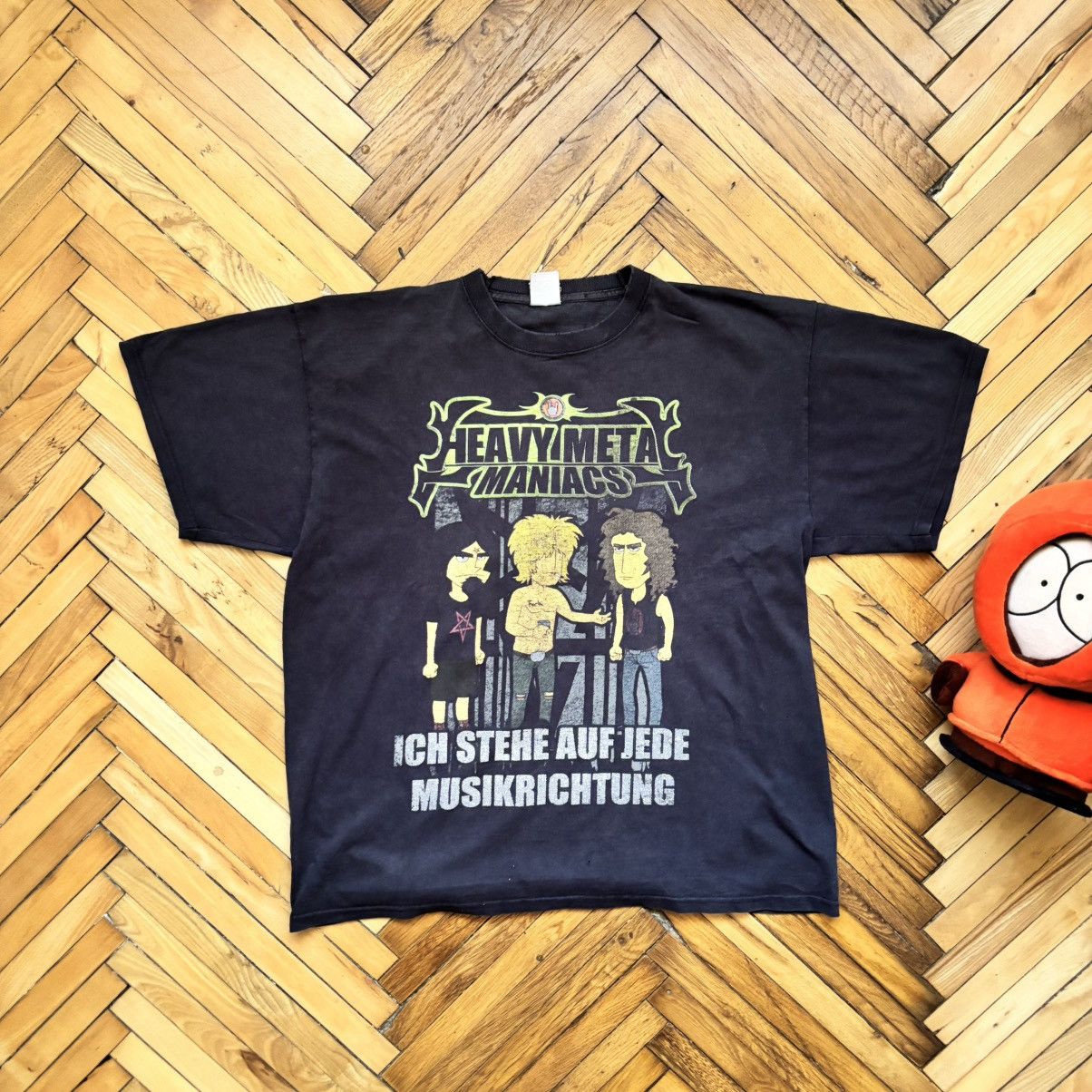 Hysteric Glamour Vintage 00’s Distressed Heavy Metal Maniacs T-Shirt ERD Punk Size US XL / EU 56 / 4 - 2 Thumbnail