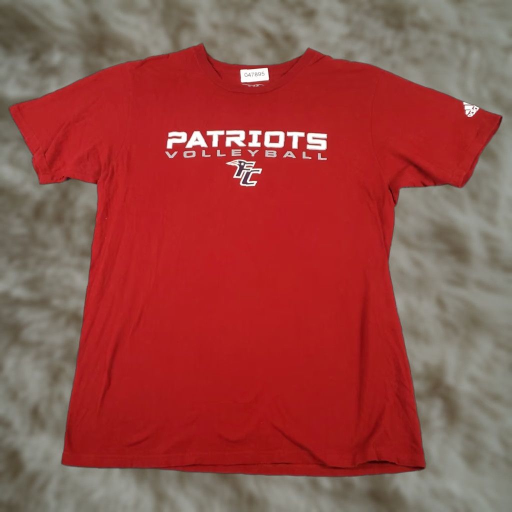 Adidas Adidas T Shirt Mens Large Red Logo Casual Short Sleeve Adult L Red Logo Classic Sports Mens Size US L / EU 52-54 / 3 - 1 Thumbnail