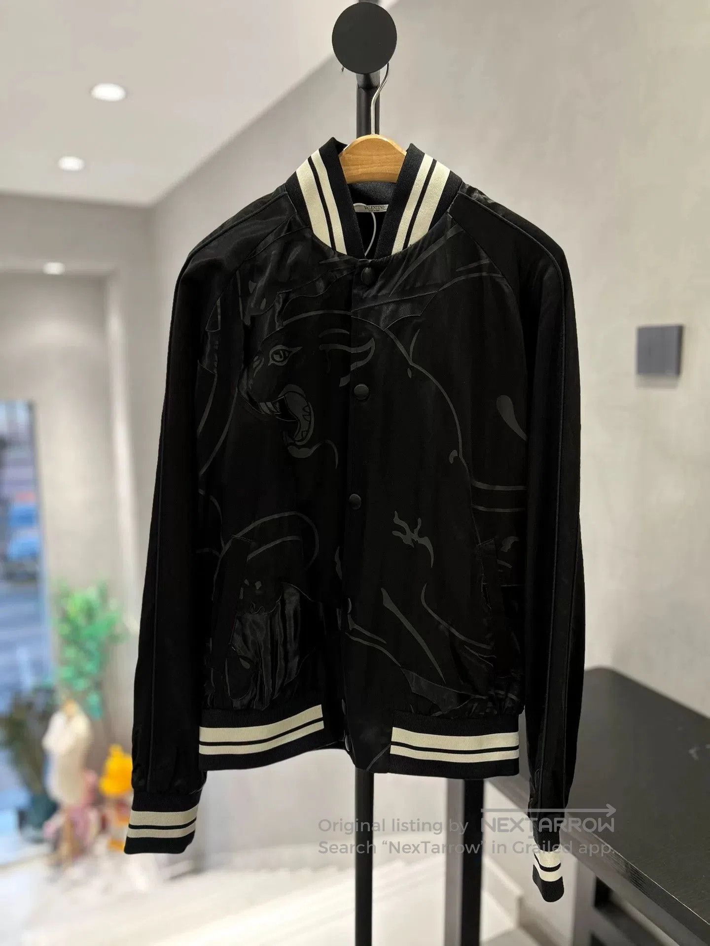 Valentino Valentino Satin Baseball Jacket. Size US XS / EU 42 / 0 - 1 Thumbnail