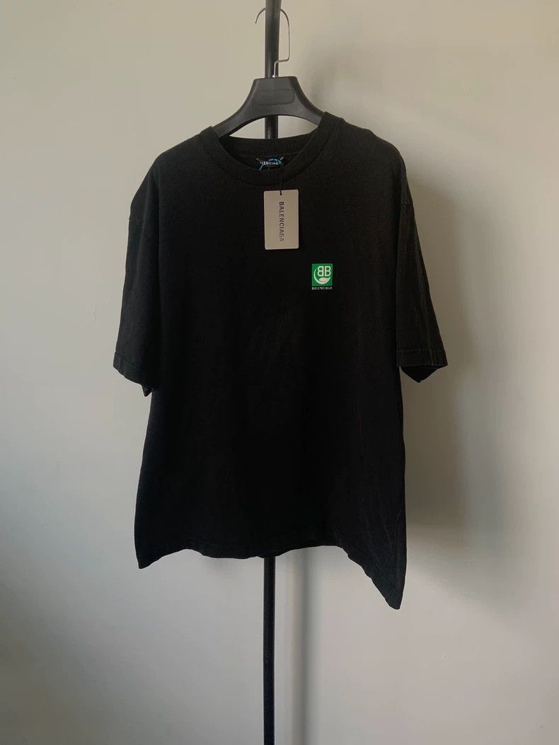 Balenciaga Balenciaga Eco Logo Letter Logo Print Short Sleeve Drop Sh Size XXL / US 16-18 / IT 52-54 - 1 Thumbnail
