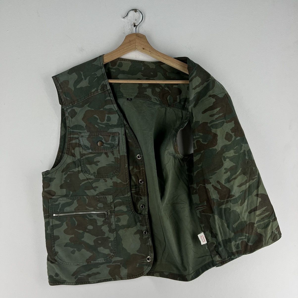 Japanese Brand 🔥VINTAGE BIKER VEST UTILITY MULTI POCKET CARGO RUCK DAM Size US L / EU 52-54 / 3 - 7 Thumbnail