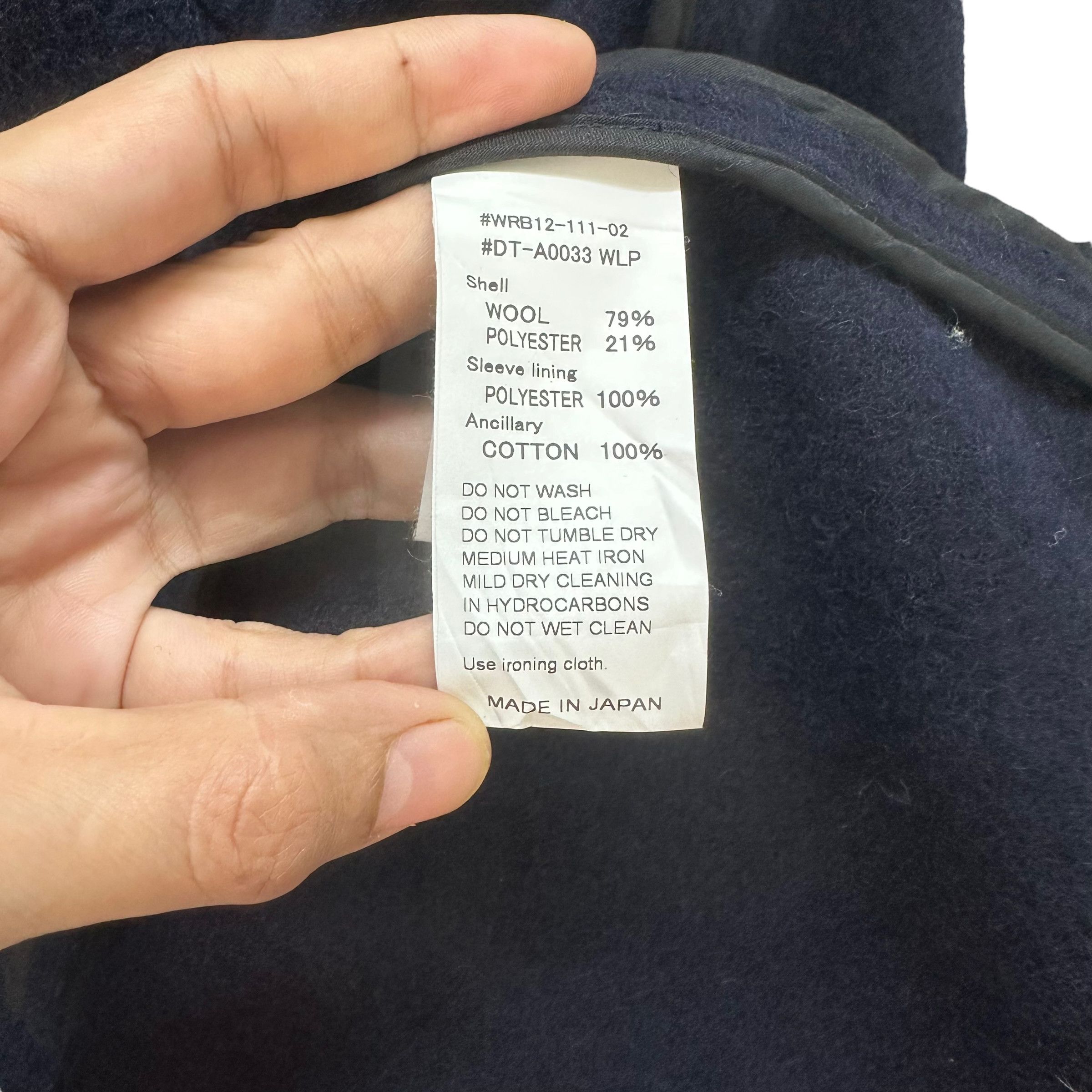 Danton DANTON WOOL OVERCOAT JACKET #8578-015 Size US L / EU 52-54 / 3 - 9 Thumbnail
