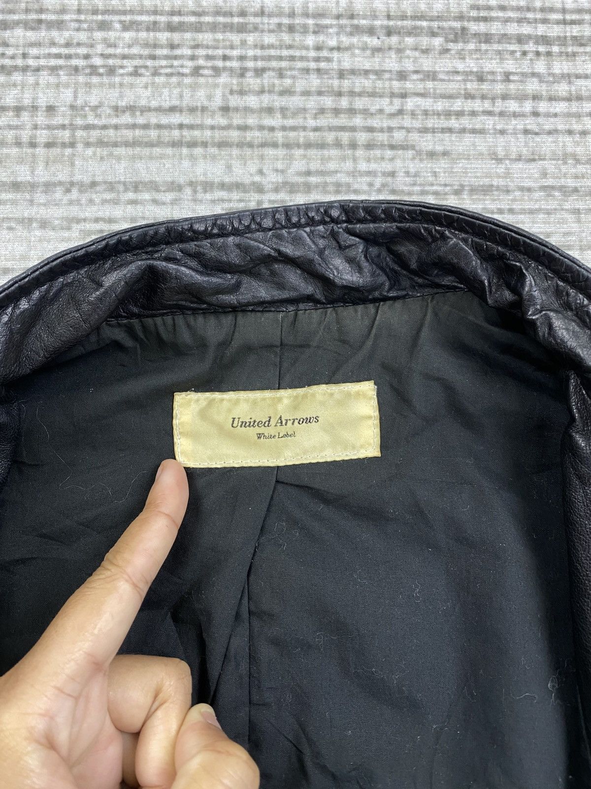United Arrows × Vintage Vintage United Arrows White Label Leather Jacket Size US M / EU 48-50 / 2 - 9 Thumbnail