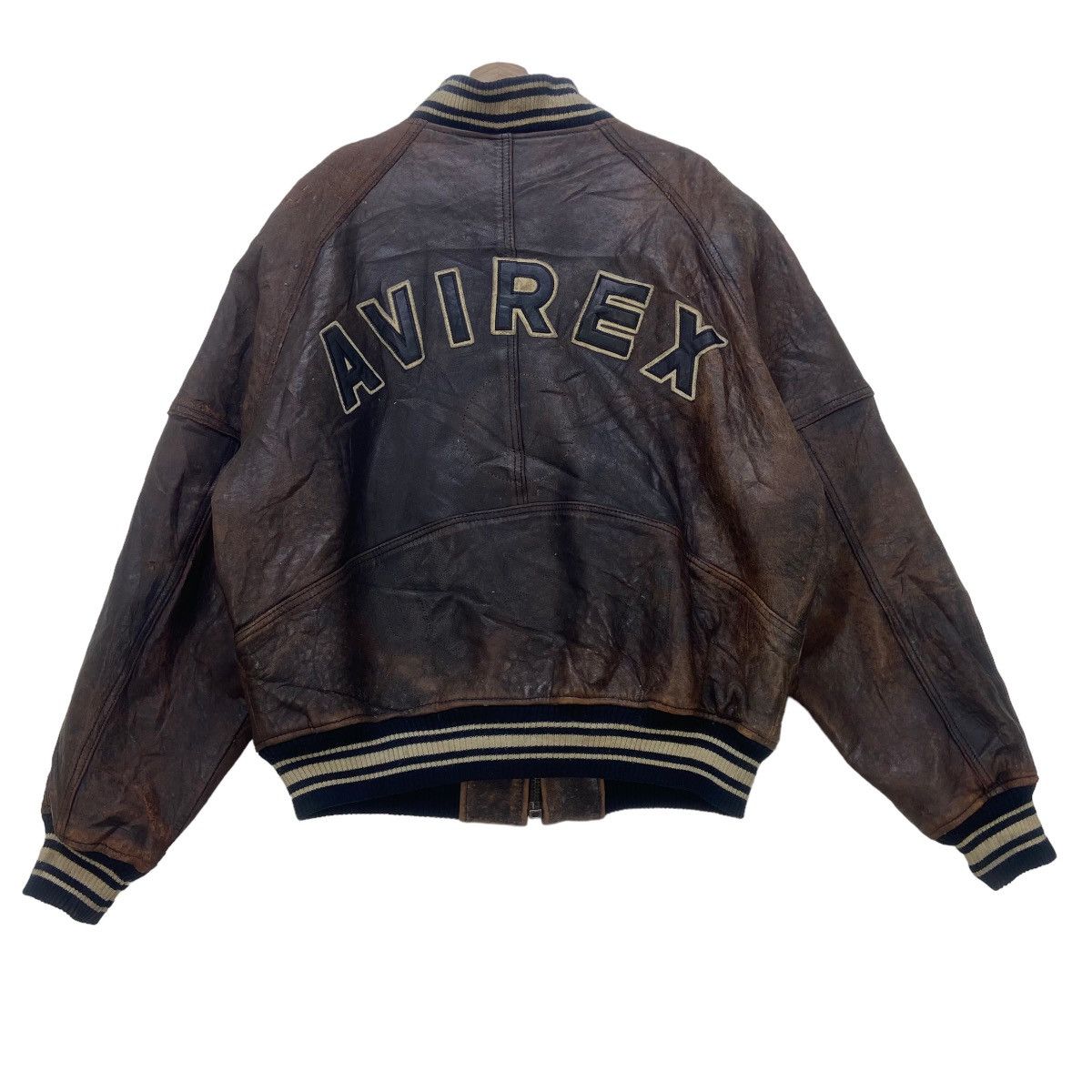 image of Avirex Ltd Normandy Campaign England 1942-43 Leather in Brown, Men's (Size Medium)