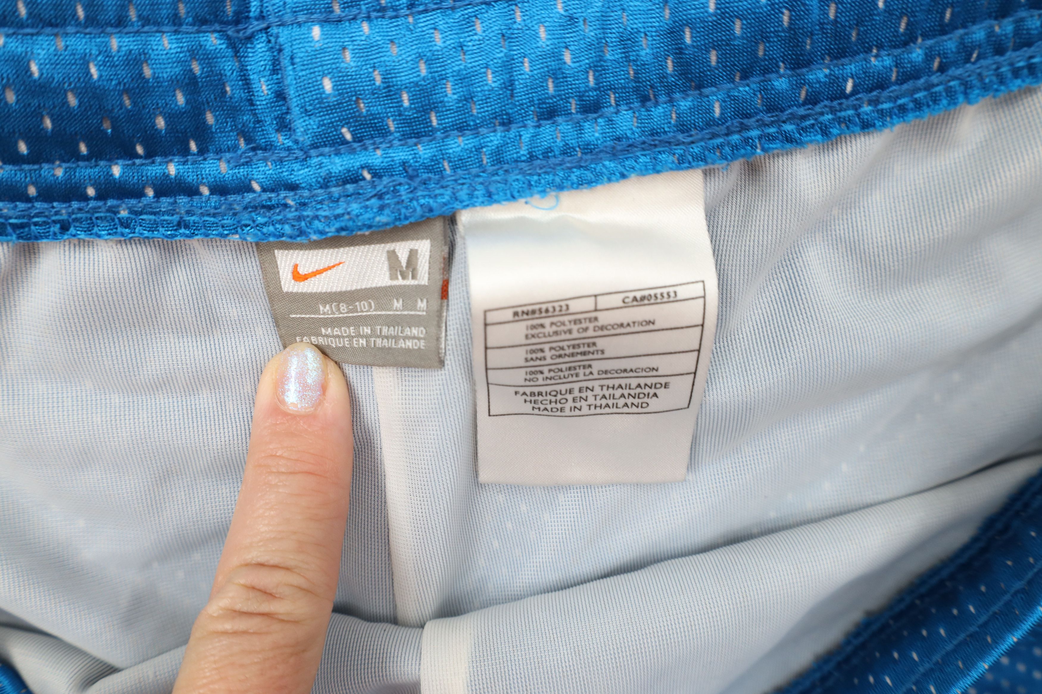 Nike Vintage Nike Scott Mini Swoosh Striped Mesh Shorts AS IS Size 36" / US 14 / IT 50 - 6 Thumbnail