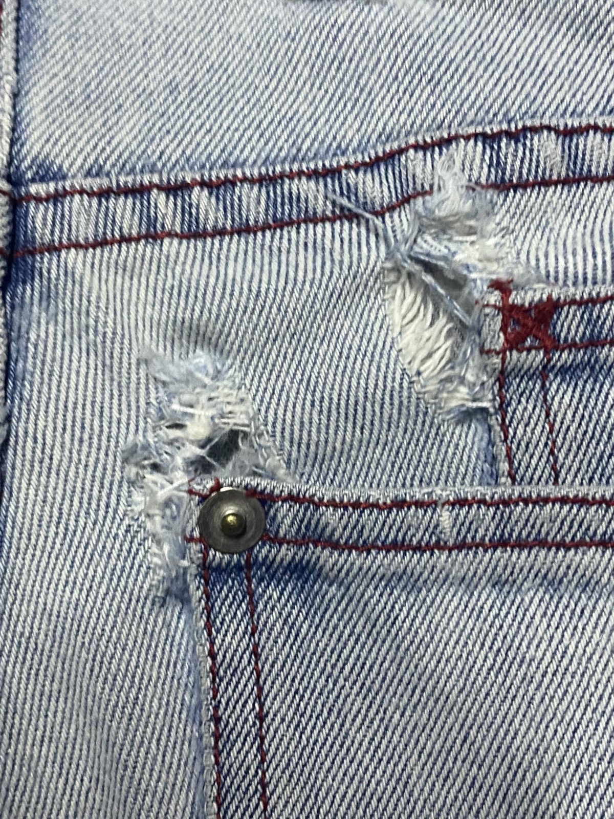 JNCO Vintge Japanese Amore Puro Faded Wash Carpenter Baggy Jeans Size US 30 / EU 46 - 13 Thumbnail