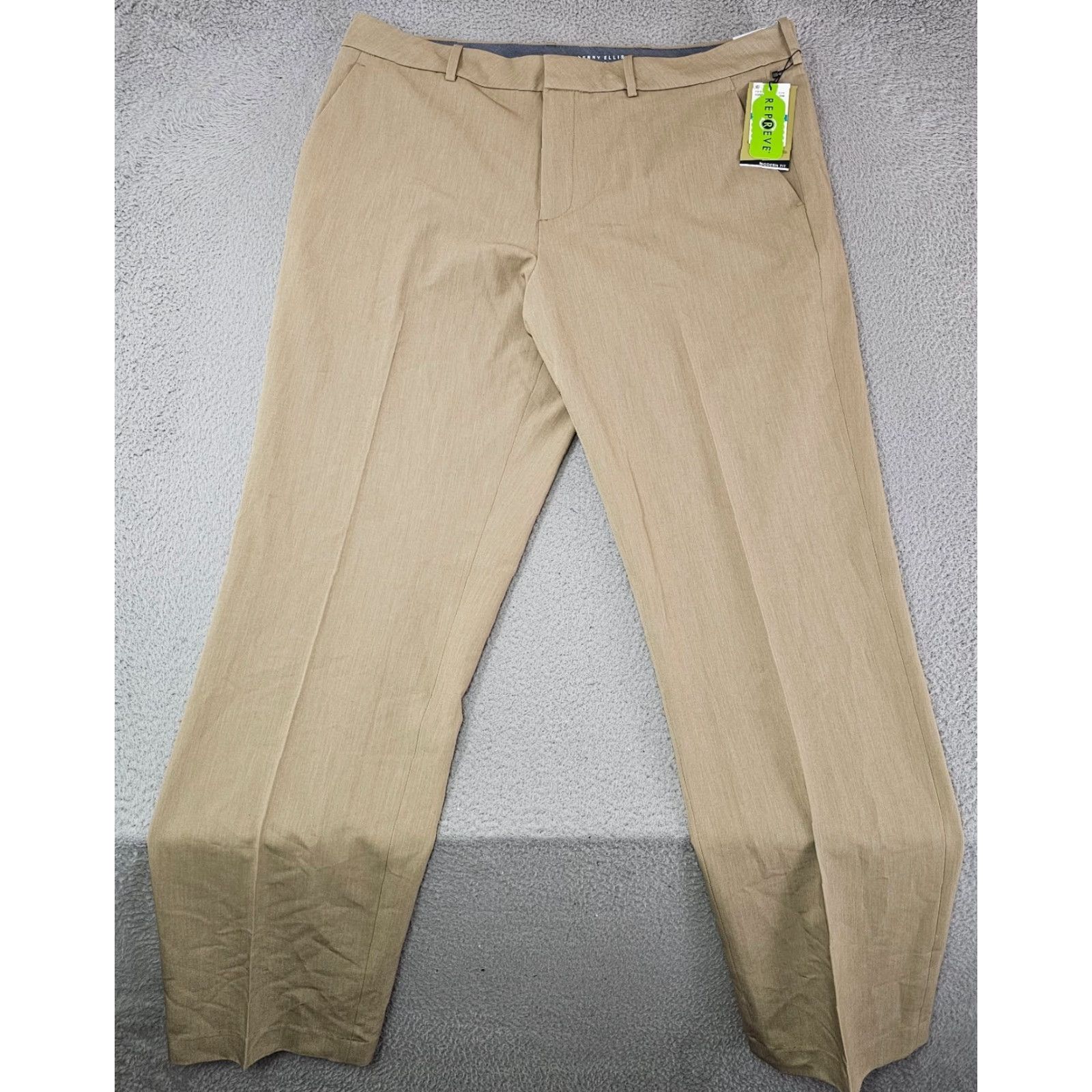 Perry Ellis Perry Ellis Dress Pants Mens 36x34 Khaki Modern Fit Comfort Trousers Slacks Size US 36 / EU 52 - 2 Thumbnail