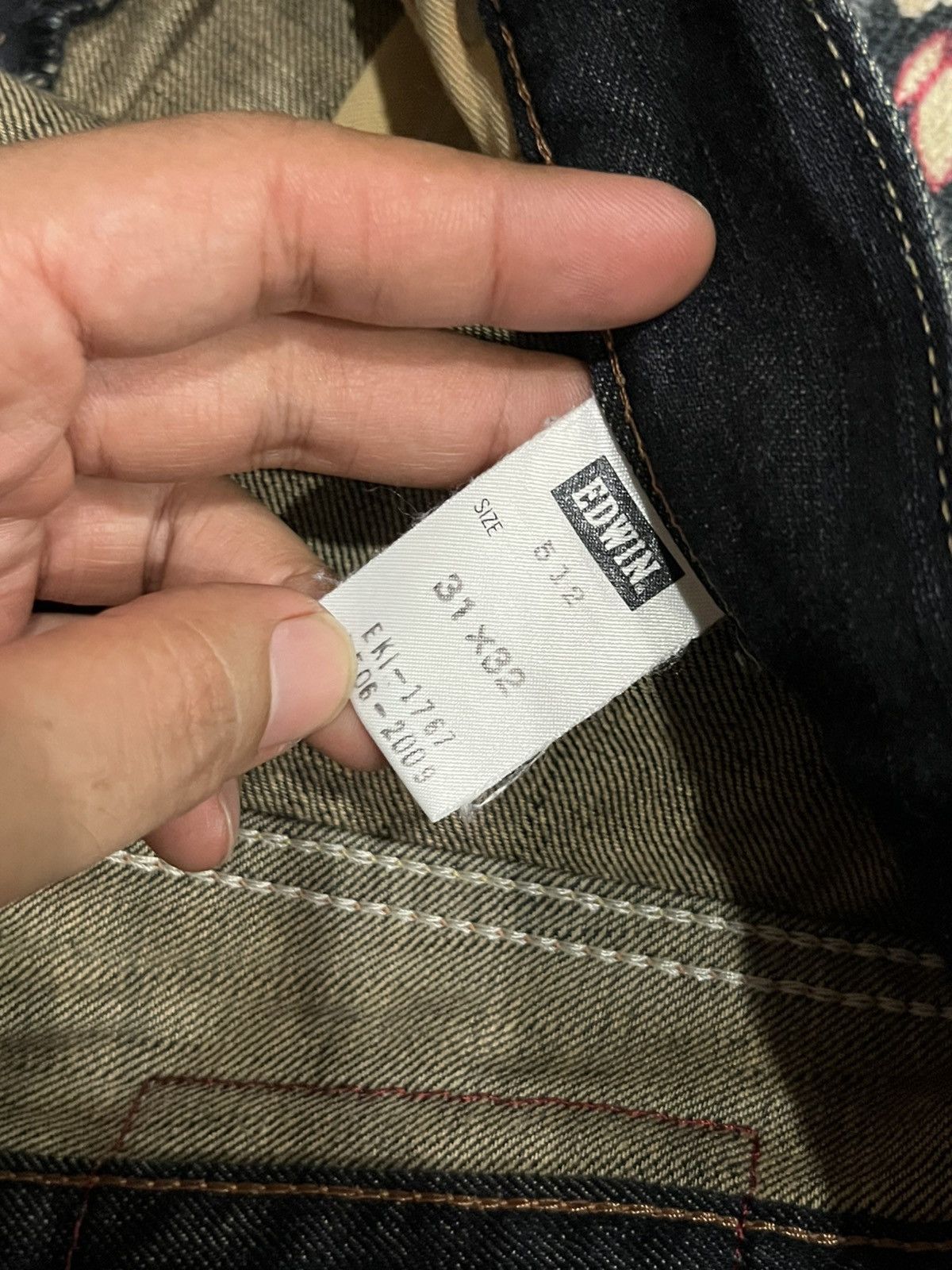 Edwin Vintage Edwin 512 Made in Japan Dark Washed Flare Jeans Size US 31 - 17 Thumbnail