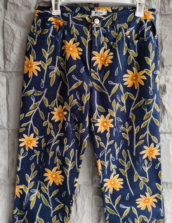 Moschino × Vintage Moschino floral pants Size 29" - 4 Thumbnail