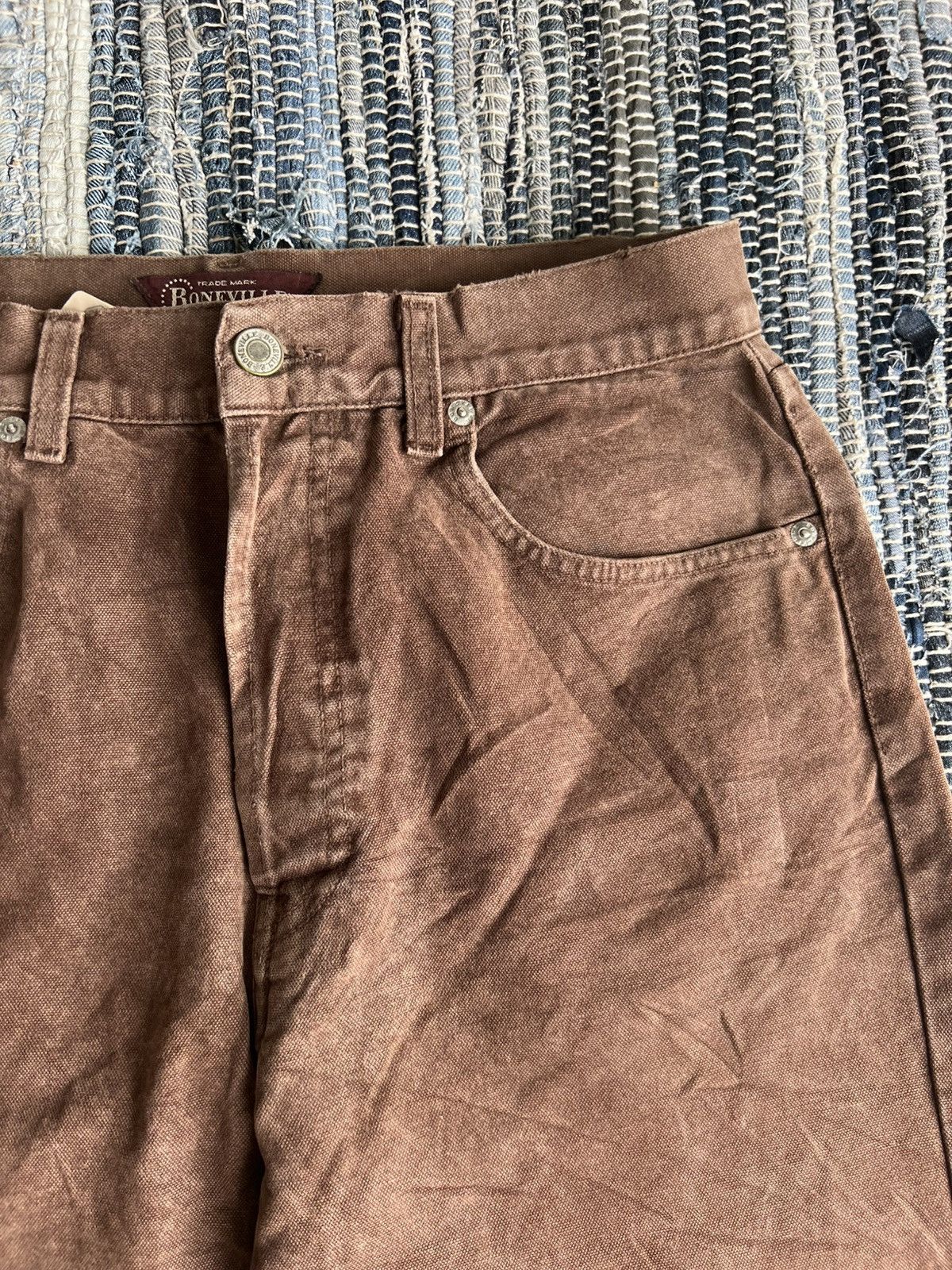 Boneville Vintage 1980s Boneville Massimo Osti OG Duck Canvas Jeans Size US 30 / EU 46 - 5 Thumbnail