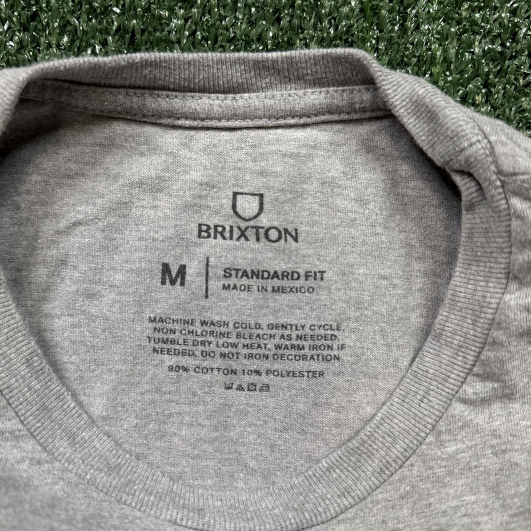 Brixton Brixton T Shirt Men's M Gray Long Sleeve Streetwear Skater Biker Size US M / EU 48-50 / 2 - 3 Thumbnail