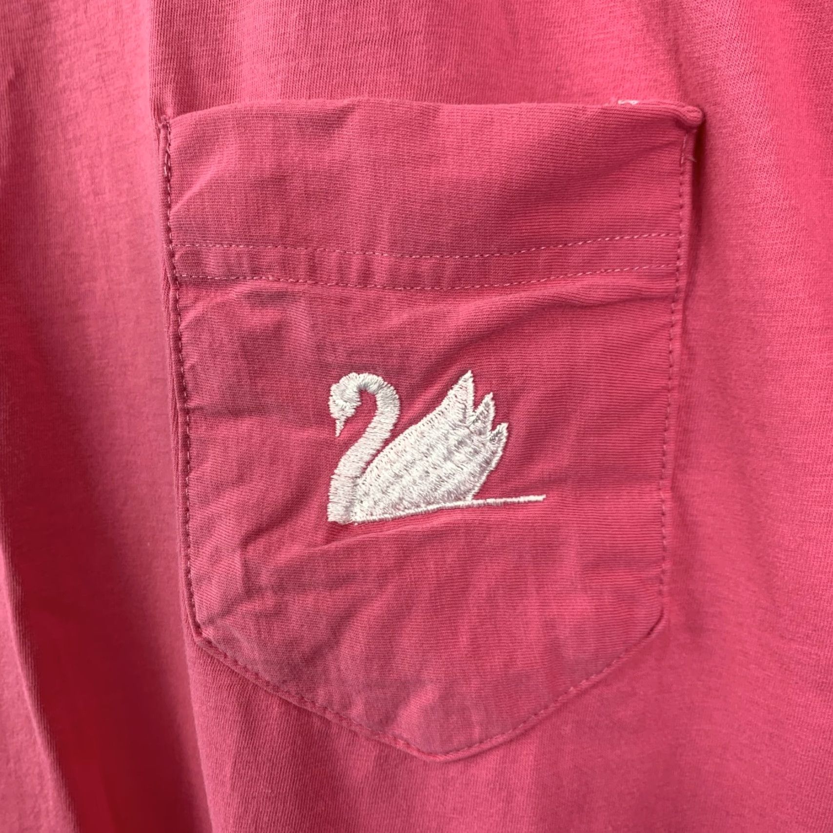 Gloria Vanderbilt VINTAGE Gloria Vanderbilt T-Shirt Shirt Women OSFA Pink Pocket Embroidered Dropped Shoulder Relaxed Fit Knit Cotton Short Sleeve Round Neck XL Size XL / US 12-14 / IT 48-50 - 5 Thumbnail