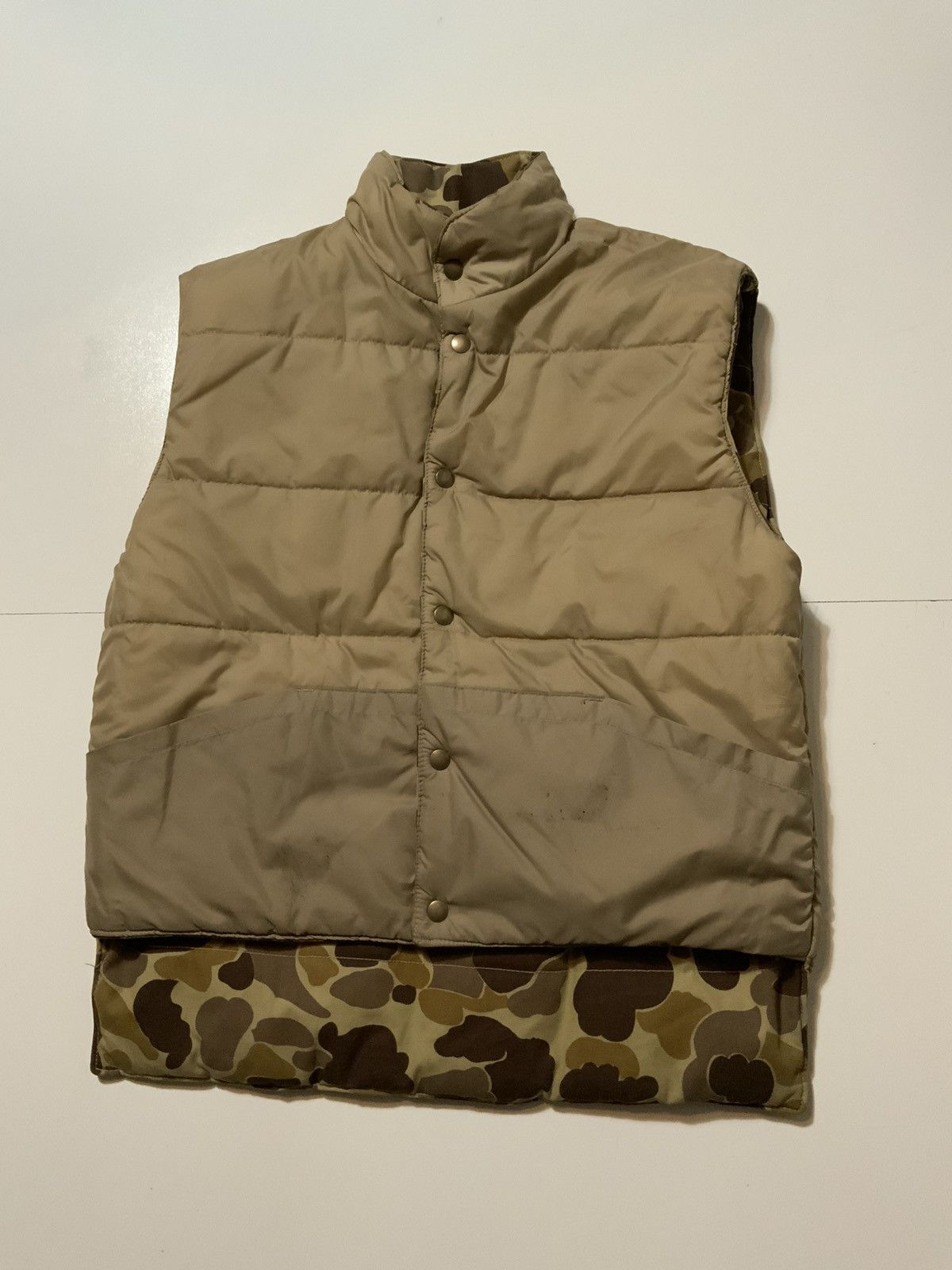 Vintage VTG 80s Out’N Praire Hunting Frogskin Reversible Vest Jacket Size US M / EU 48-50 / 2 - 3 Thumbnail