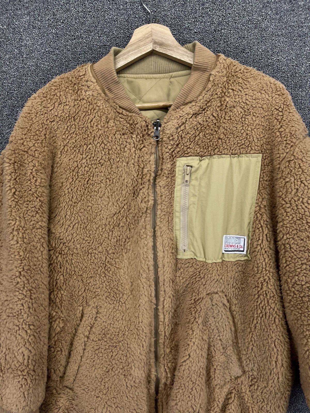Japanese Brand Vintage Rodeo Crown Spellout Rare Reversible Hooded Jacket Size US L / EU 52-54 / 3 - 13 Thumbnail