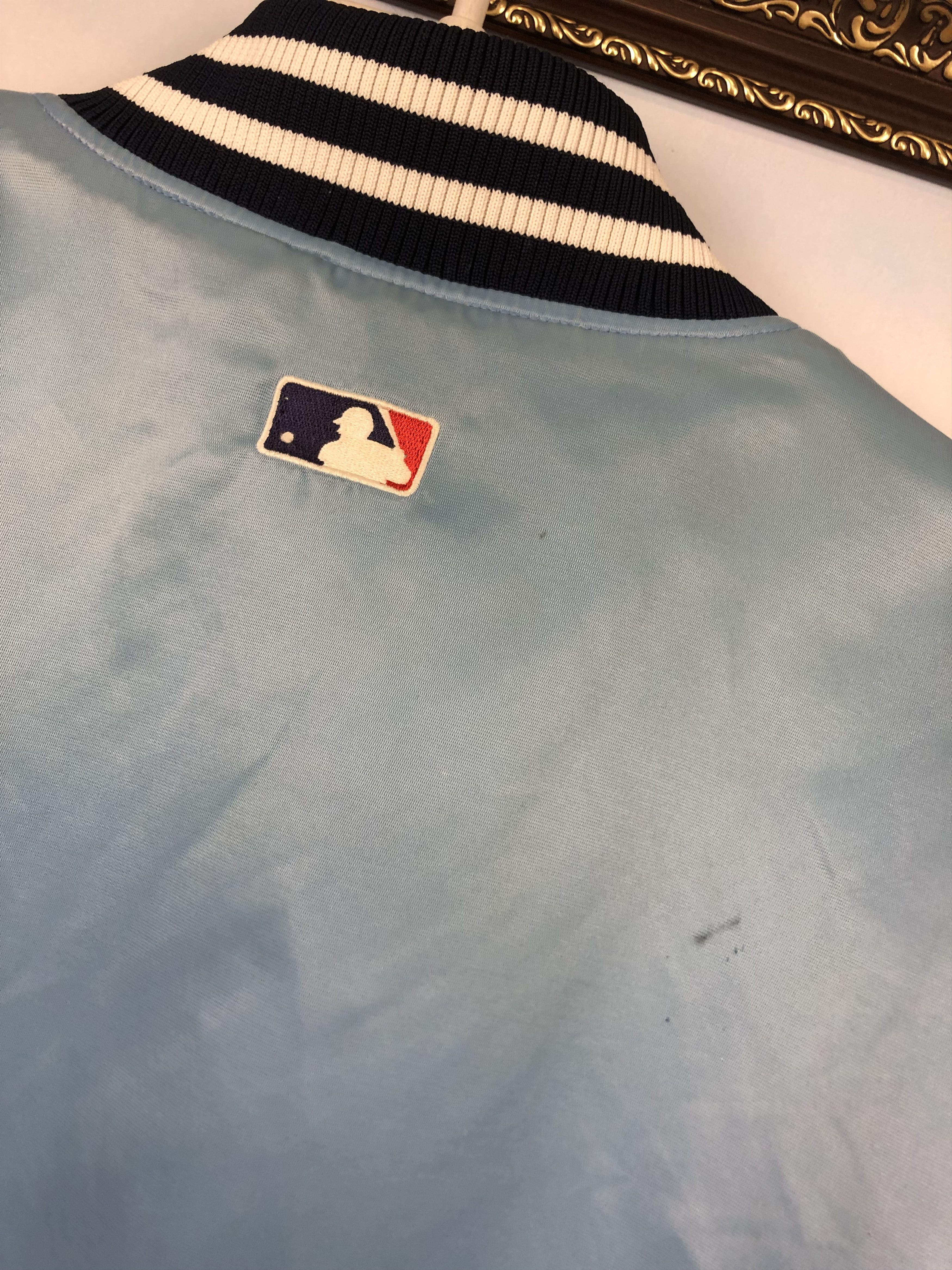 Starter × Vintage Vintage New York Yankees Satin Bomber Jacket MLB Rare Size US L / EU 52-54 / 3 - 17 Thumbnail
