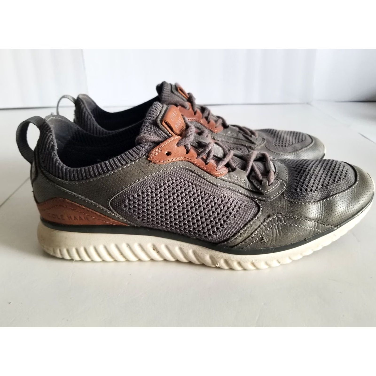 Cole Haan Cole Haan Men's Grand Motion Crafted Sneaker Size 9M Gray Stitchlite Casual Rubber Upper Synthetic Breathable Zerogrand 194736197285 C33186 Size US 8 / EU 41 - 2 Thumbnail