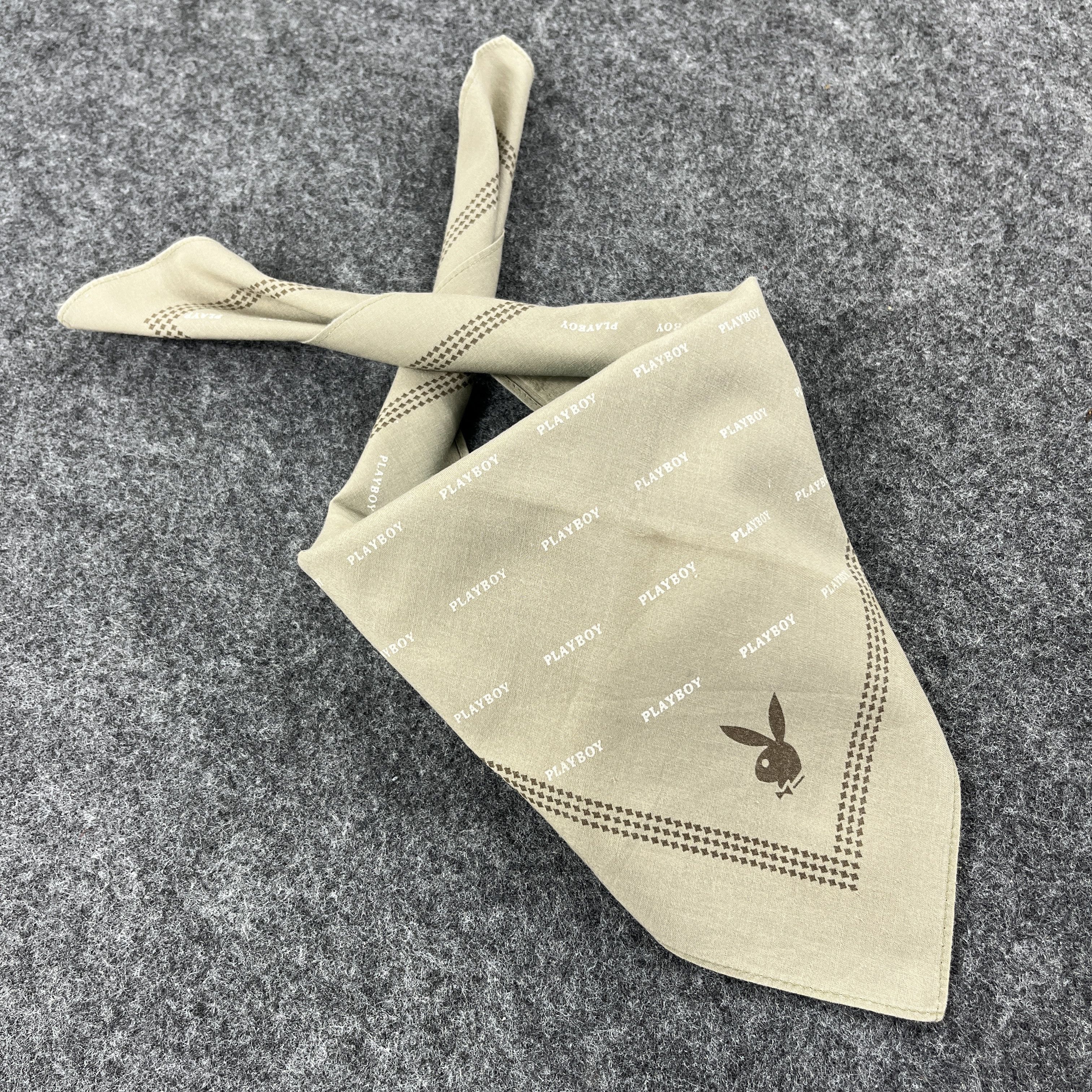 Vintage Playboy Handkerchief / Bandana / Neckerchief B355 Size ONE SIZE - 9 Thumbnail