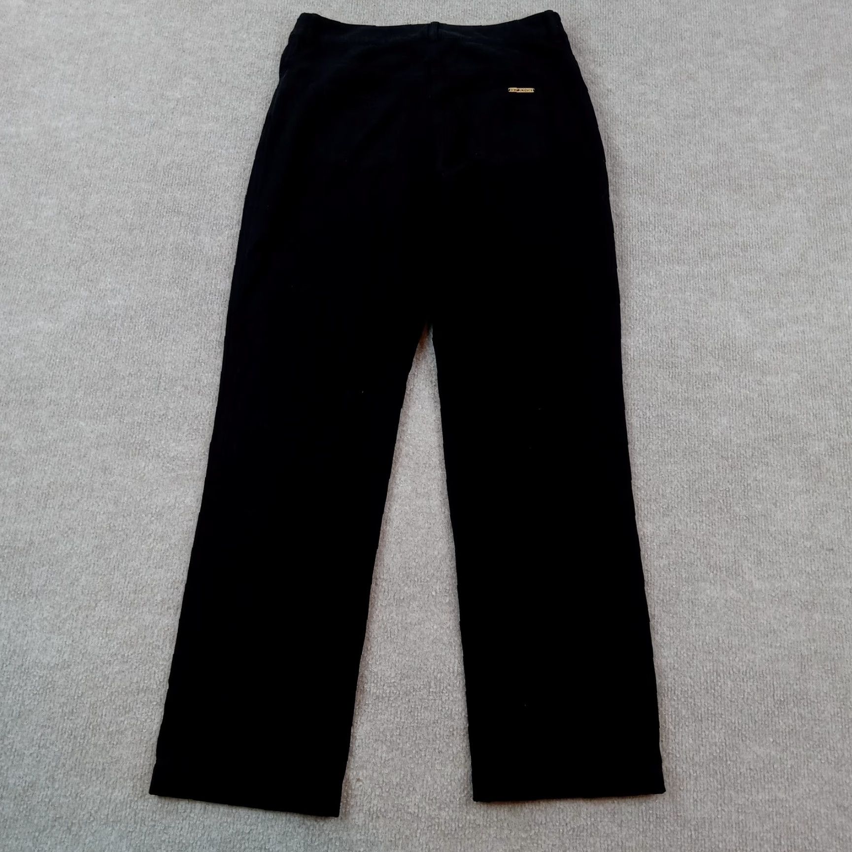 St. John St. John Womens Size 4 Black Stretch Pants Mid Rise Straight Leg Comfort Size 27" / US 4 / IT 40 - 8 Thumbnail