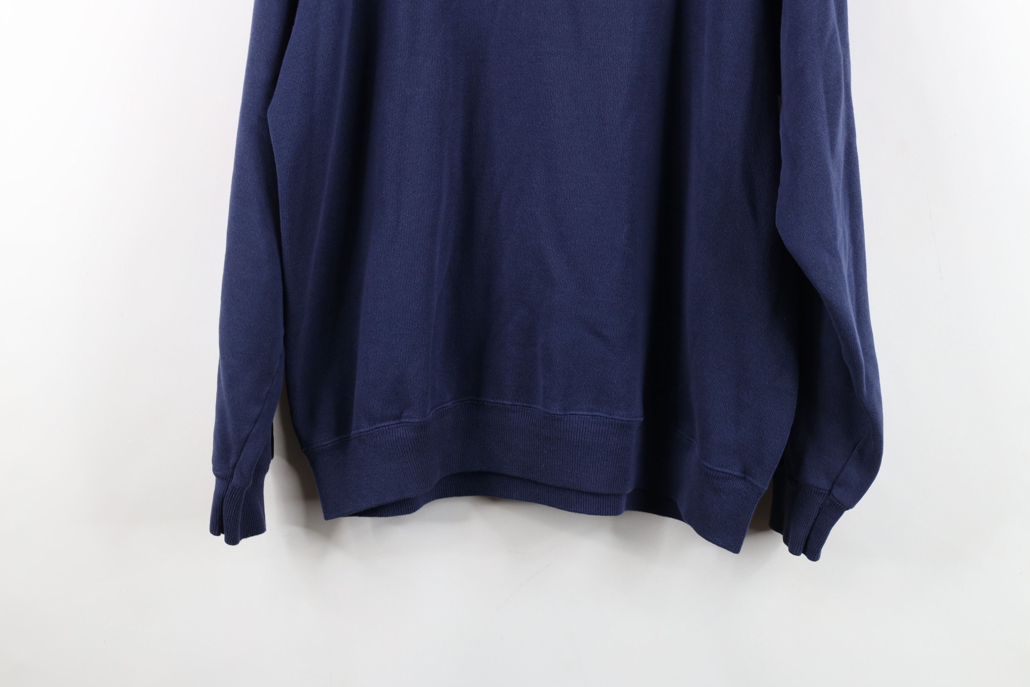 Hanes Vintage 80s 90s Hanes Crewneck Sweatshirt Navy Blue USA Size US L / EU 52-54 / 3 - 15 Thumbnail