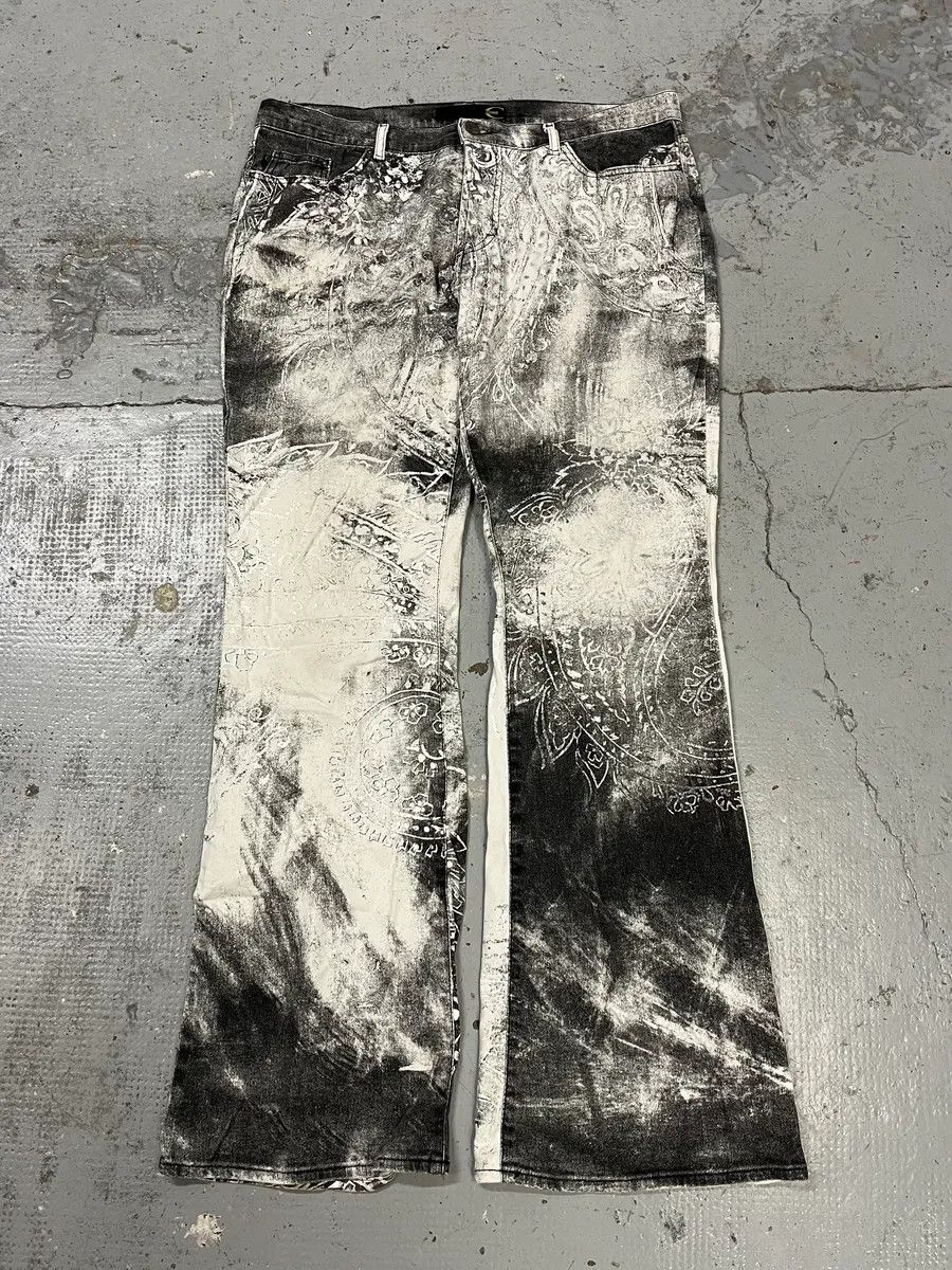 Just Cavalli AW2003 Cavalli Spiritual Astro Black & White Pants Size 31" - 5 Thumbnail