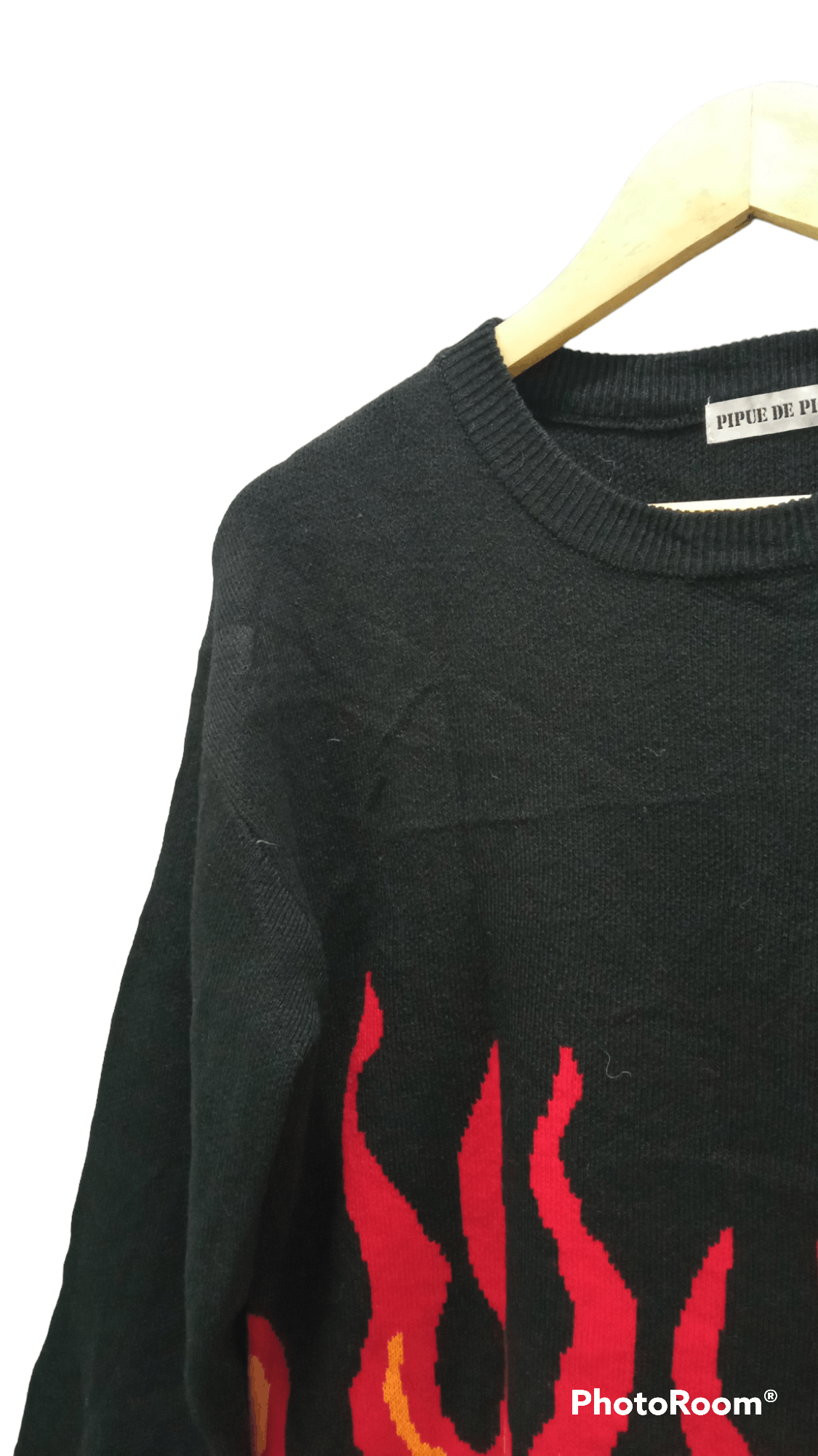 Japanese Brand × Vintage 🔥🔥Vintage Style Pipue De Pique Flame Sweatshirt Size US S / EU 44-46 / 1 - 4 Thumbnail