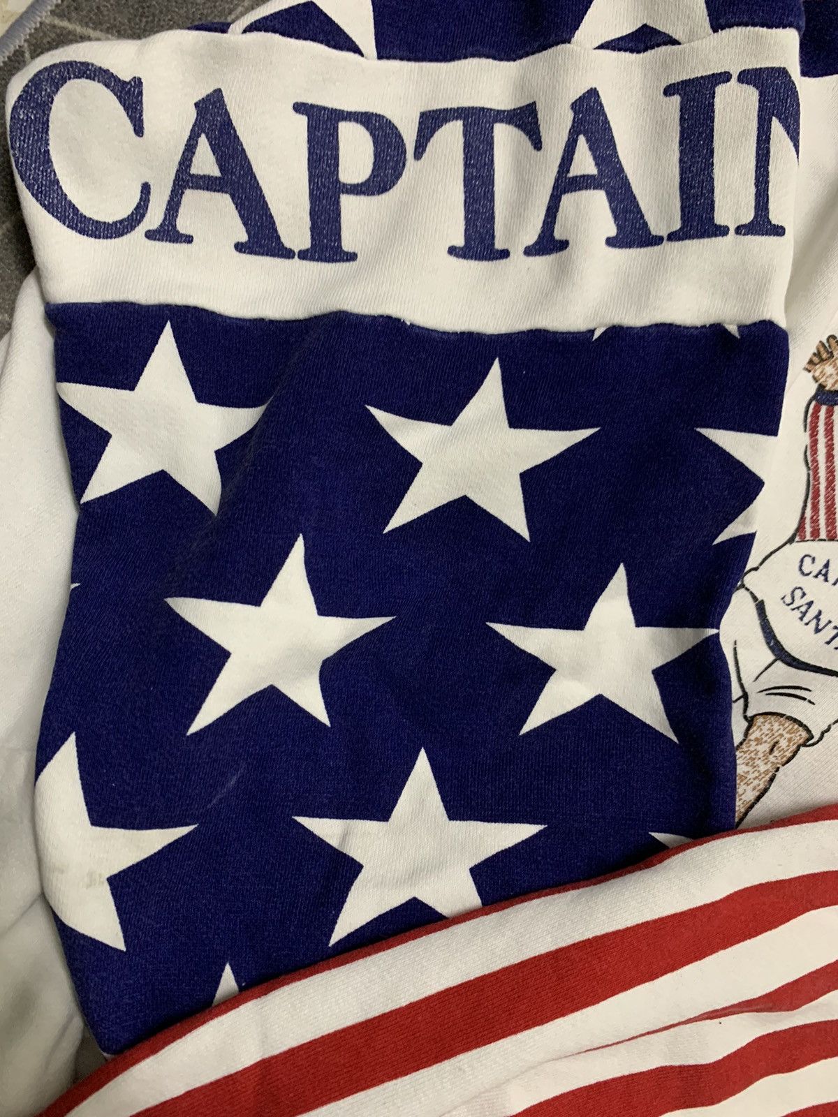 Vintage VINTAGE CAPTAIN SANTA 1985 USA FLAG HOODIE Size US M / EU 48-50 / 2 - 13 Thumbnail
