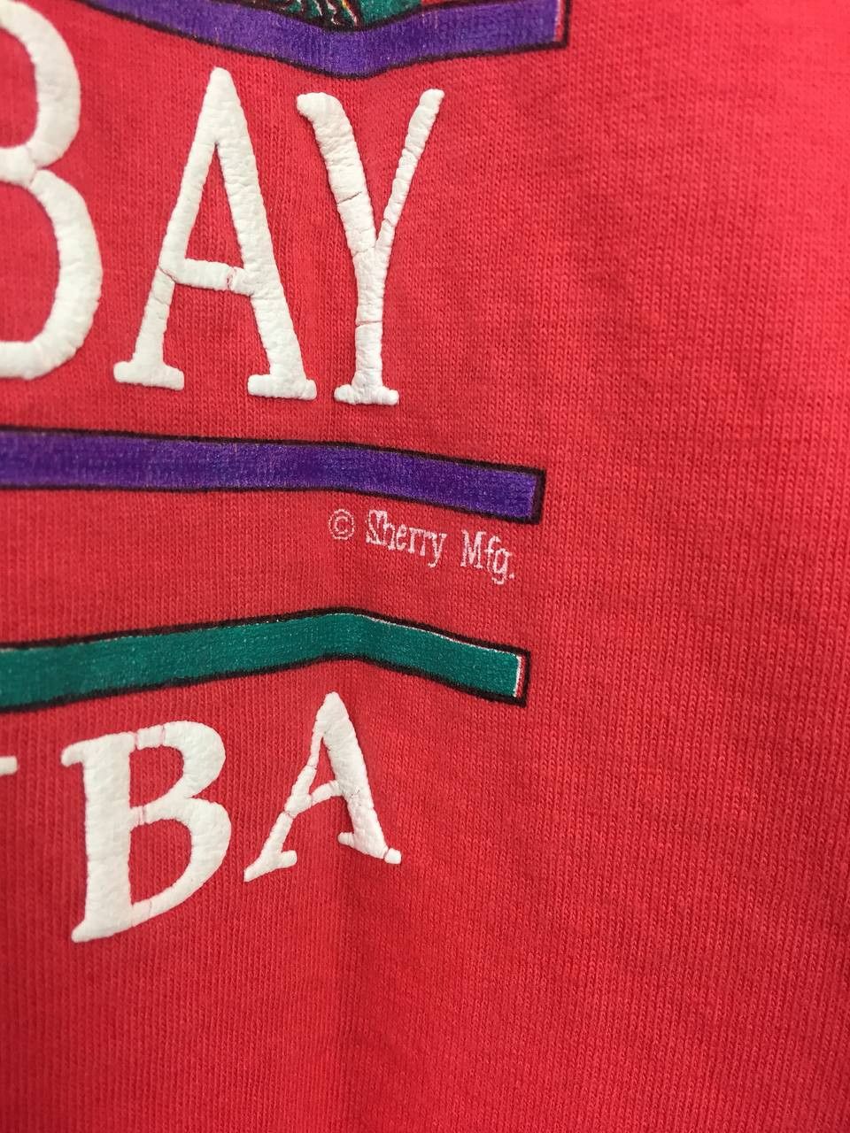 Vintage Vtg 90s Sherry's Best Guantanamo Bay Cuba Fish Graphic Tee Size US L / EU 52-54 / 3 - 4 Thumbnail