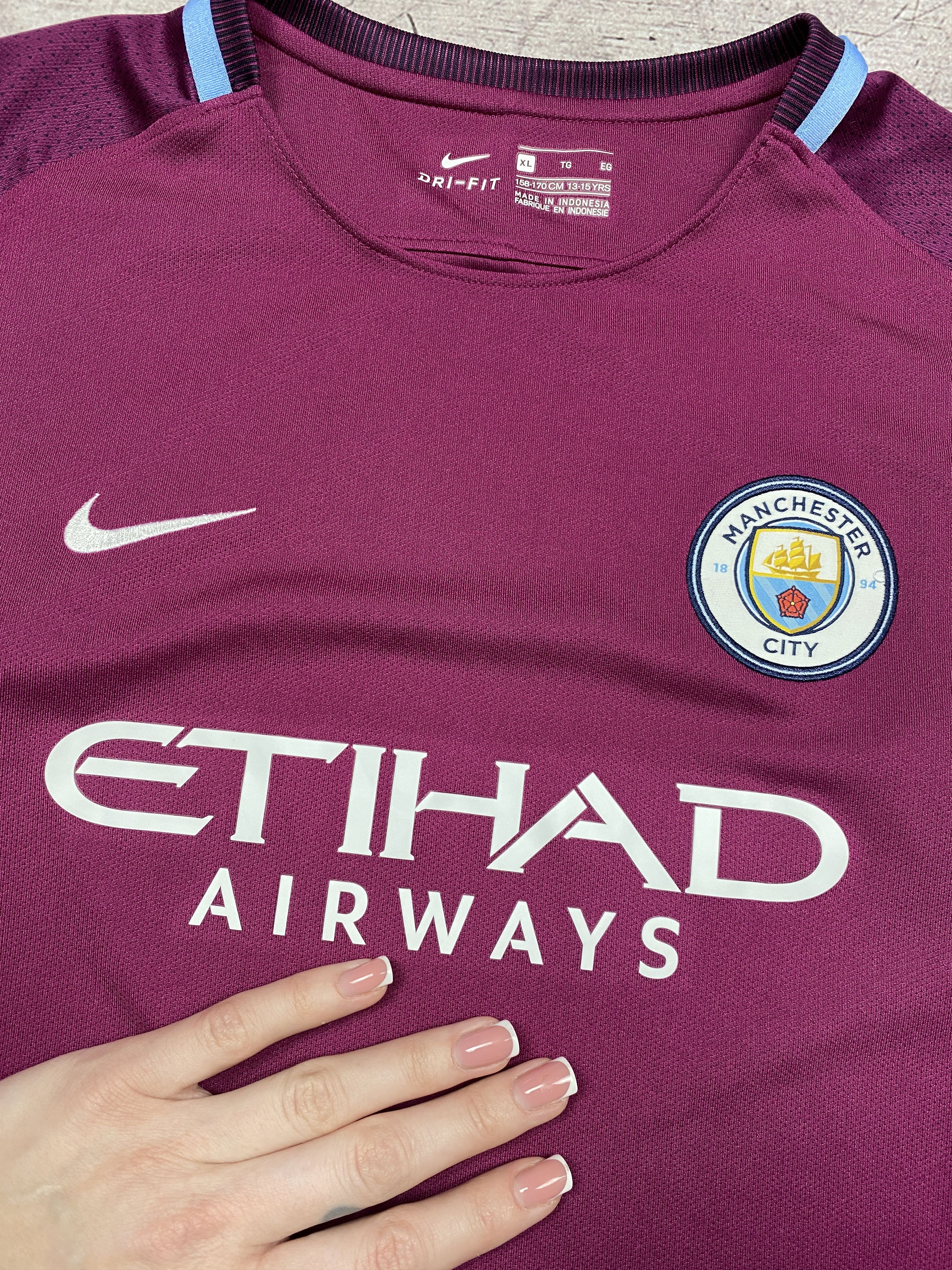 Nike Nike Manchester City Mens Soccer Jersey T-Shirt Football Size US S / EU 44-46 / 1 - 4 Thumbnail