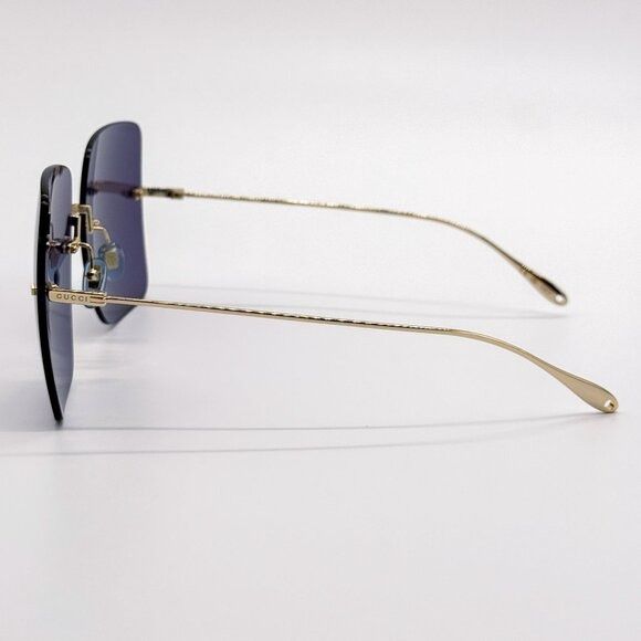 Gucci NEW GUCCI SUNGLASSES GG1147S 004 GOLD/BLUE WOMEN EYEWEAR Size ONE SIZE - 9 Thumbnail